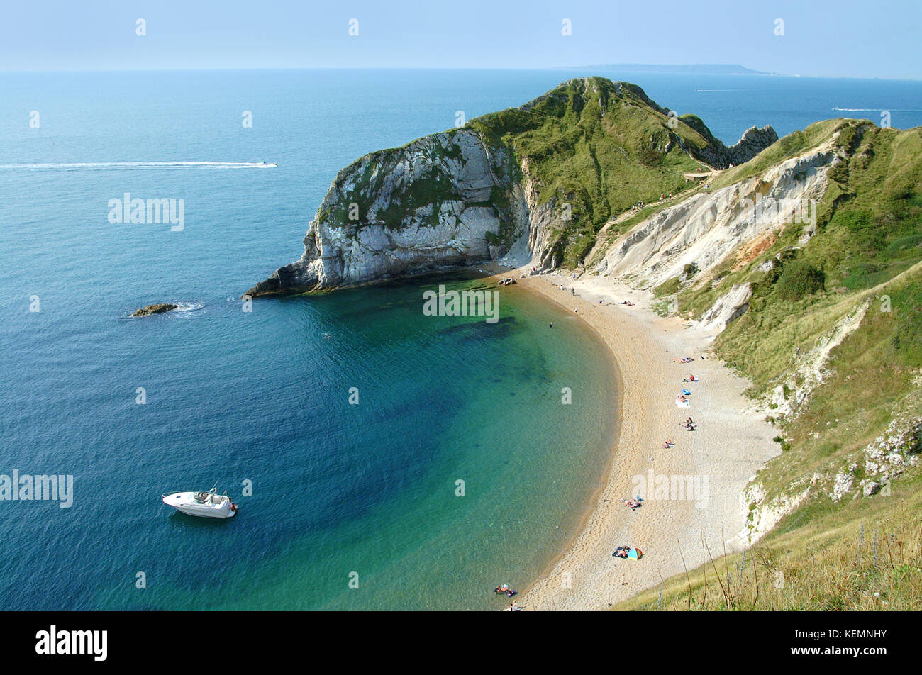 Man o' war Bay an der Jurassic Coast, Dorset, England. Stockfoto