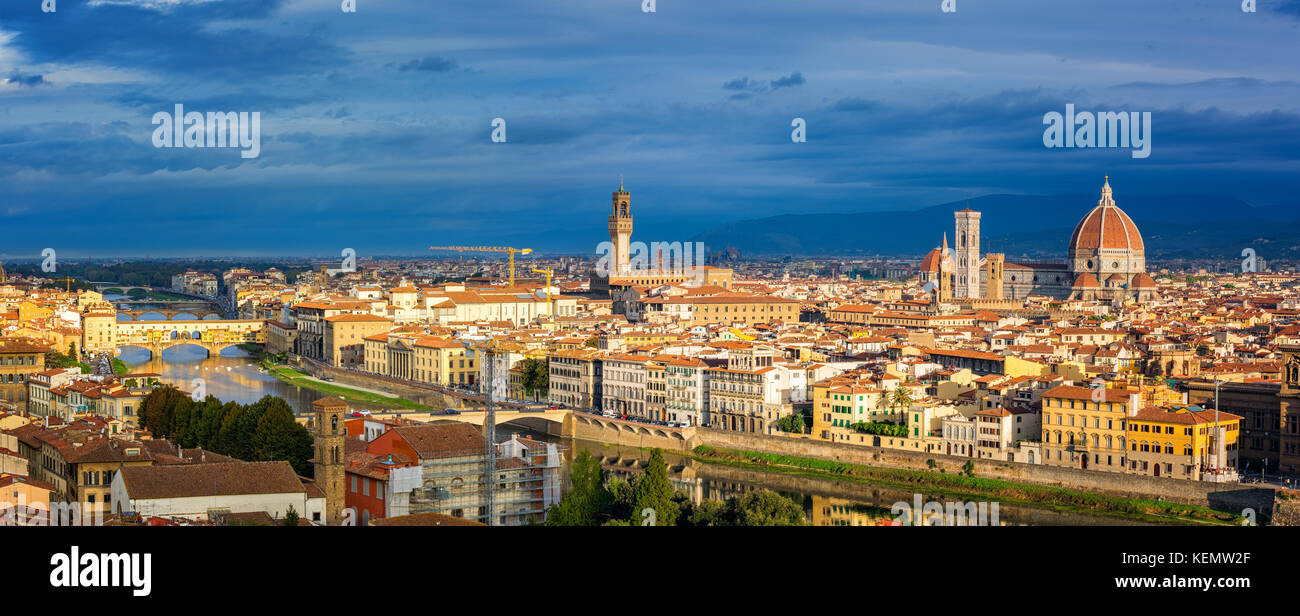 Luftaufnahme von Florenz Stockfoto