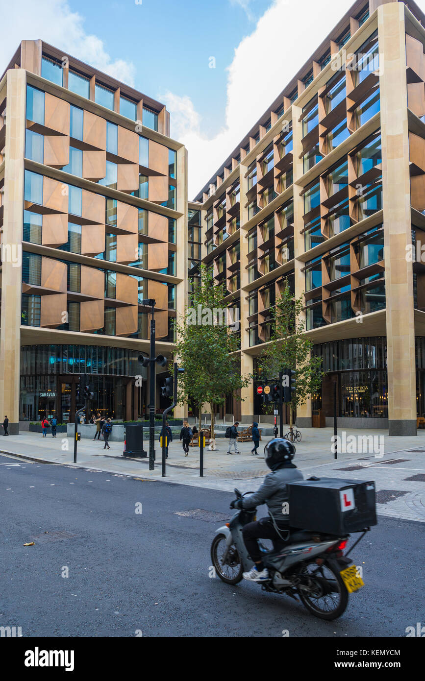 Bloomberg europäischen Hauptsitz, in der City von London, wie von Cannon Street Bahnhof gesehen Stockfoto