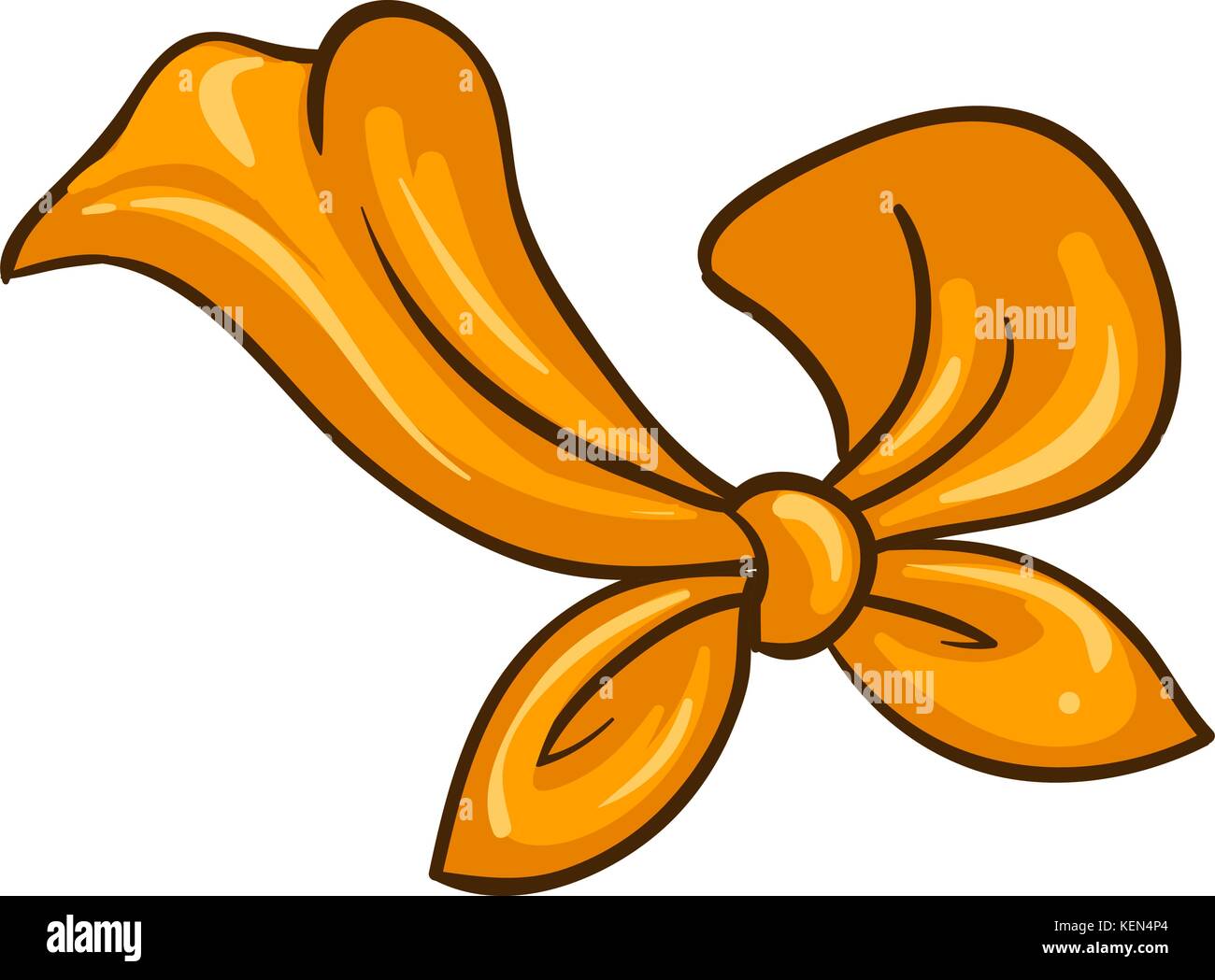 Abbildung: ein Schal auf weißem Hintergrund Stock Vektor