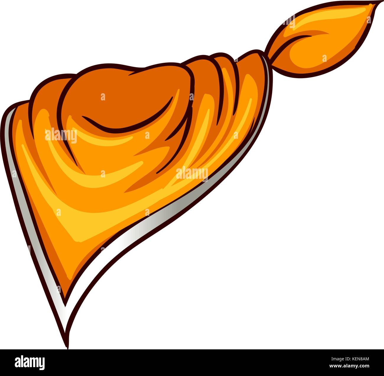 Abbildung: ein Schal auf weißem Hintergrund Stock Vektor