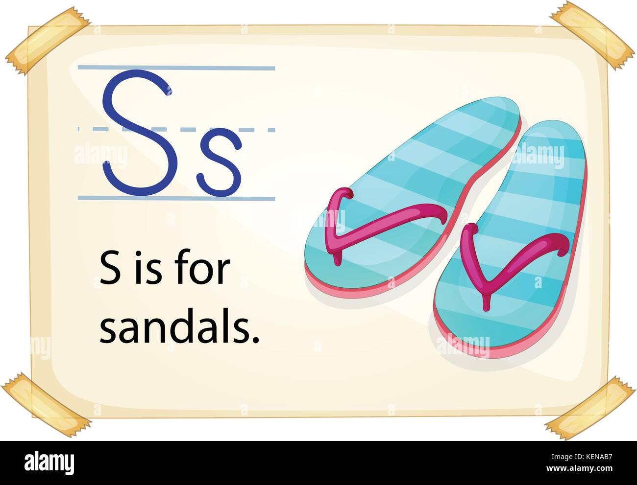 poster-von-ein-alphabet-s-stock-vektorgrafik-alamy
