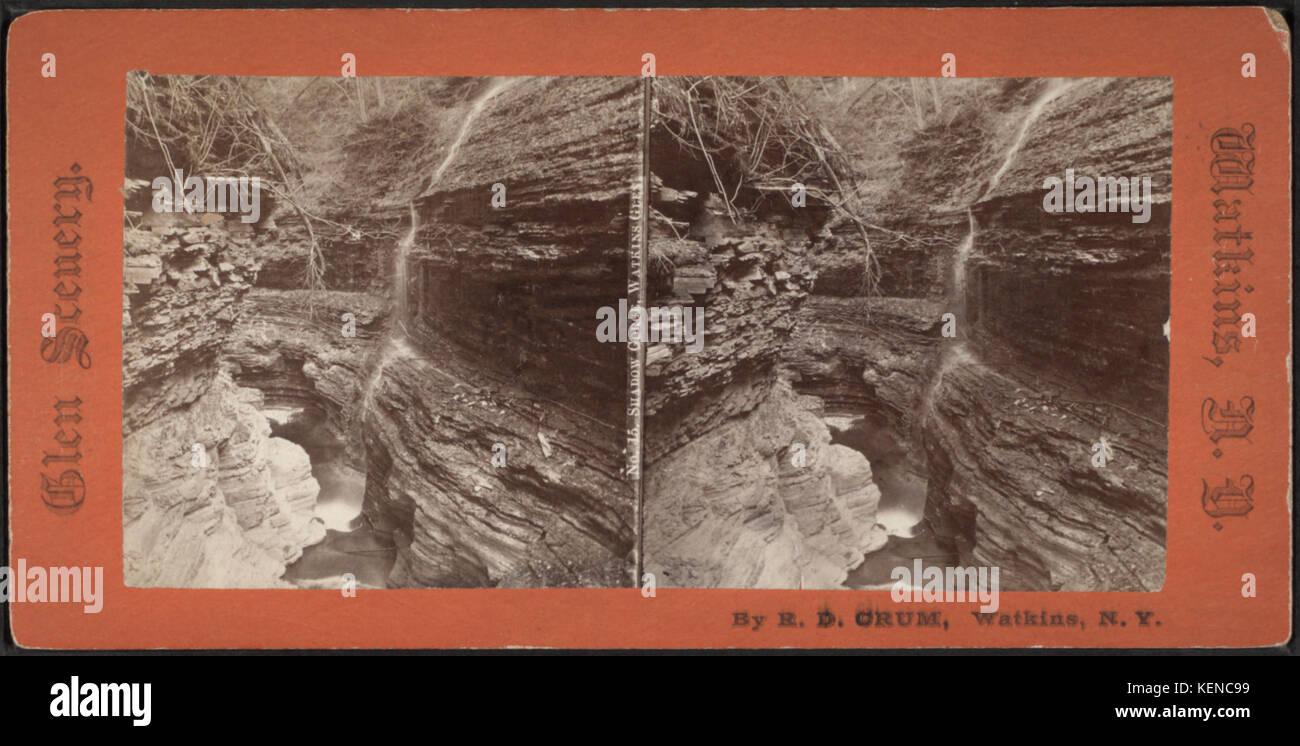 Shadow Schlucht, Watkins Glen, durch Crum, R.D., fl. 1870 1879 4 Stockfoto