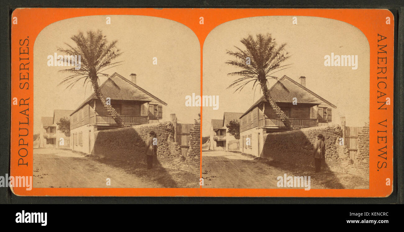 St. Francis St, von Robert N. Dennis Sammlung von stereoskopische Ansichten Stockfoto