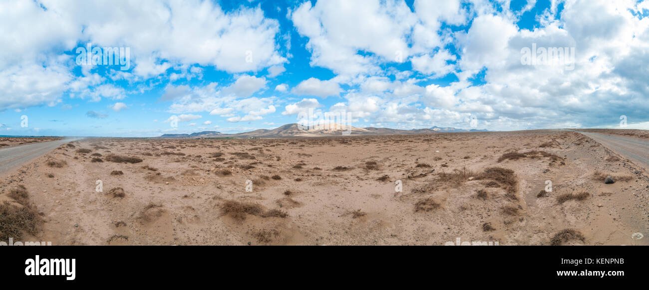 Blick auf die Landschaft in der Nähe von El Cotillo, Fuerteventura, Kanarische Inseln, Spanien Stockfoto