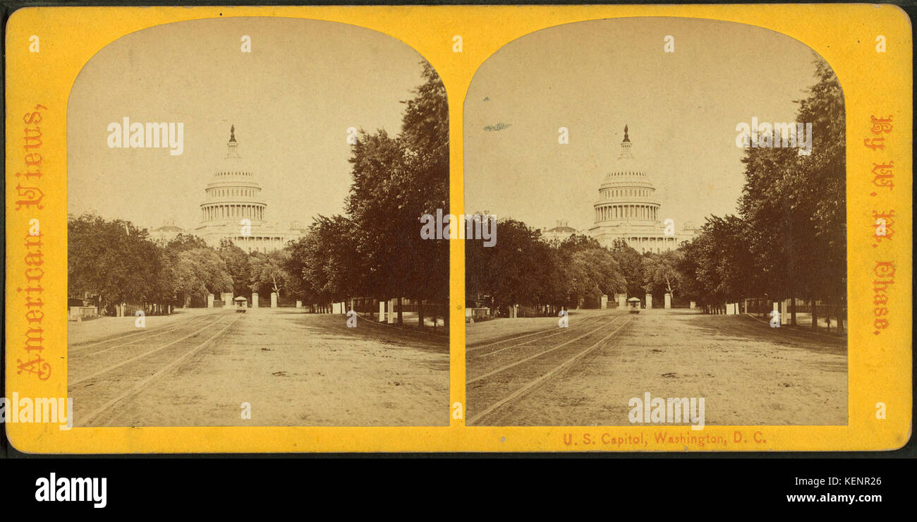 U.S. Capitol. Washington, D.C., von Pennsylvania Ave, von Chase, W. M. (William M.), 1818 9 1905 Stockfoto