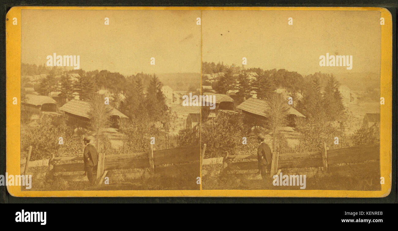 Blick auf Fisherville, N.H von Neunaugen, M. S. (Maurice S.) Stockfoto