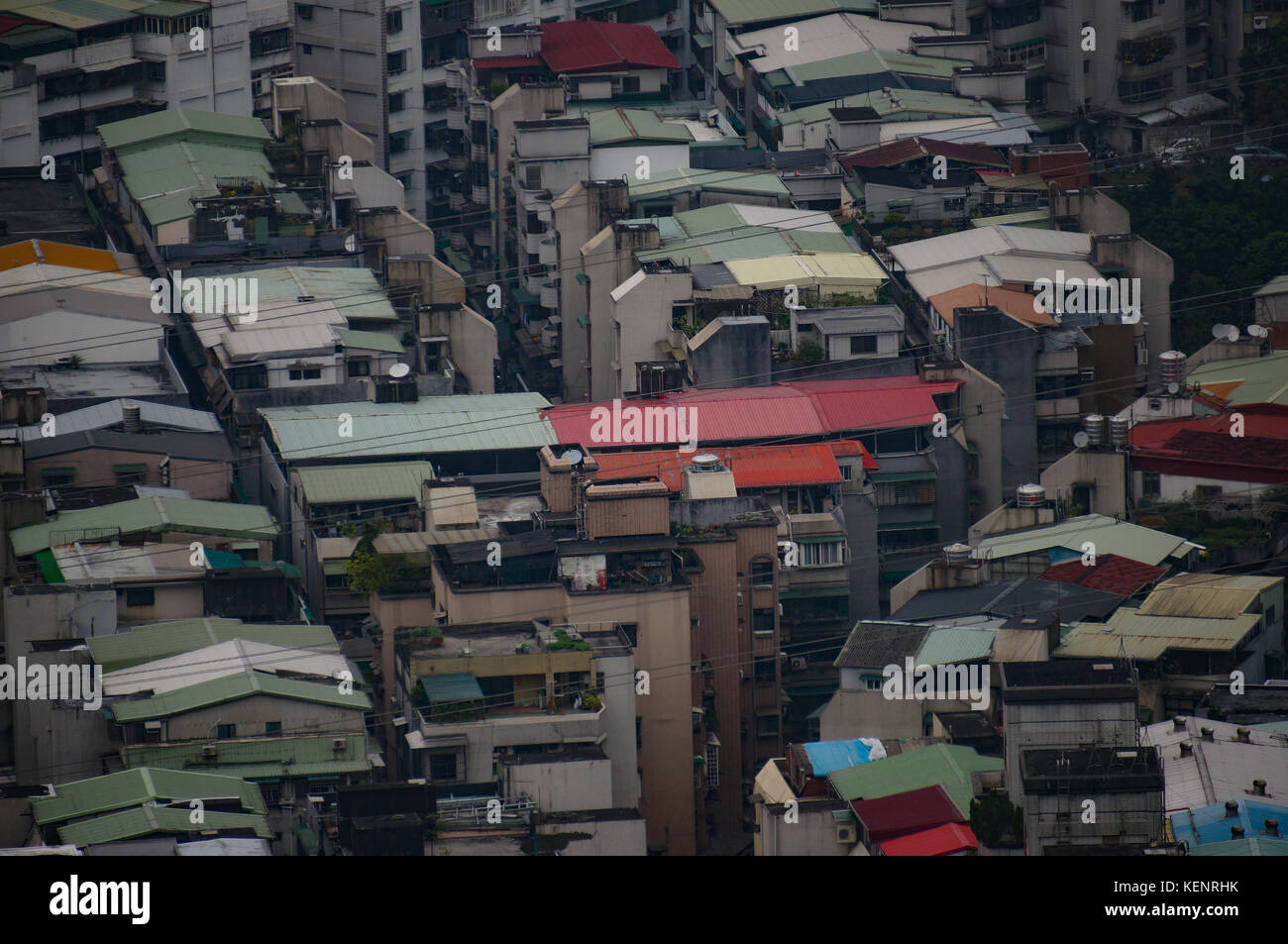 Dächer von Taipei Stockfoto