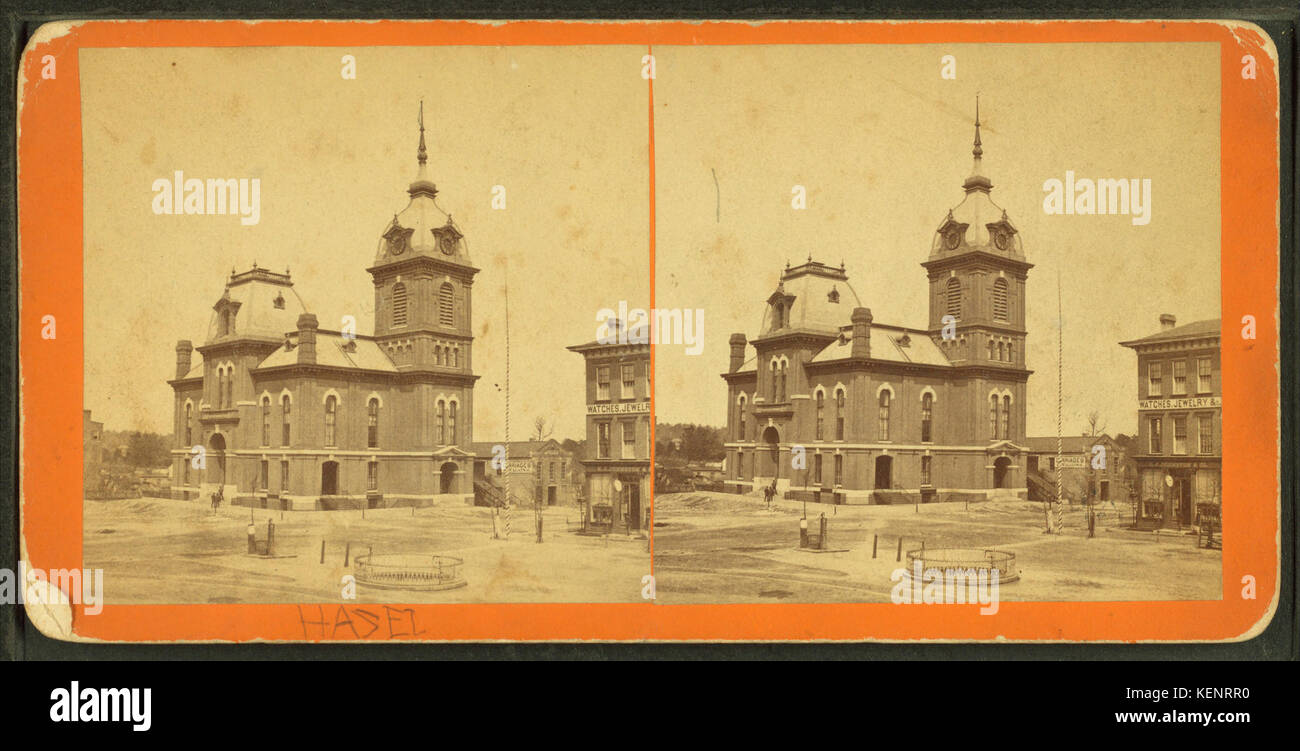 Ansicht des Court House, Bibb County, Macon, GA, durch A. J. Haygood Stockfoto Ansicht des Court House, Bibb County, Macon, GA, durch A. J. Haygood Stockfoto