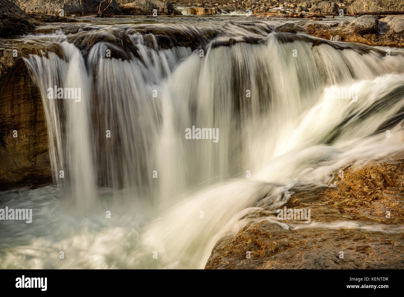 Winkelstück fällt, Bragg Creek Alberta Stockfoto