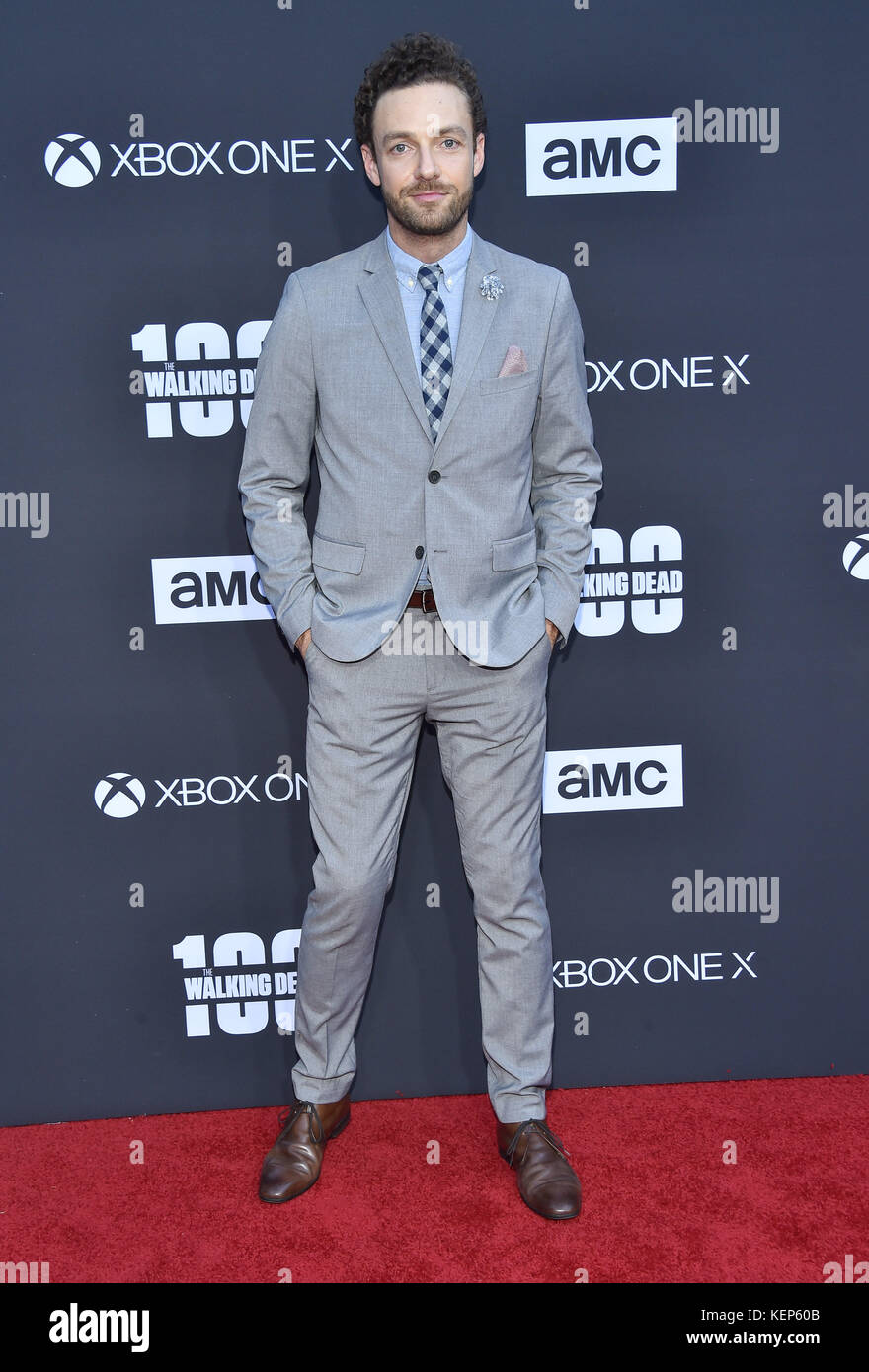 Hollywood, Kalifornien, USA. Oktober 2017. Ross Marquand kommt zur Premiere von AMCs „The Walking Dead“ Staffel 8 im griechischen Theater. Quelle: Lisa O'Connor/ZUMA Wire/Alamy Live News Stockfoto