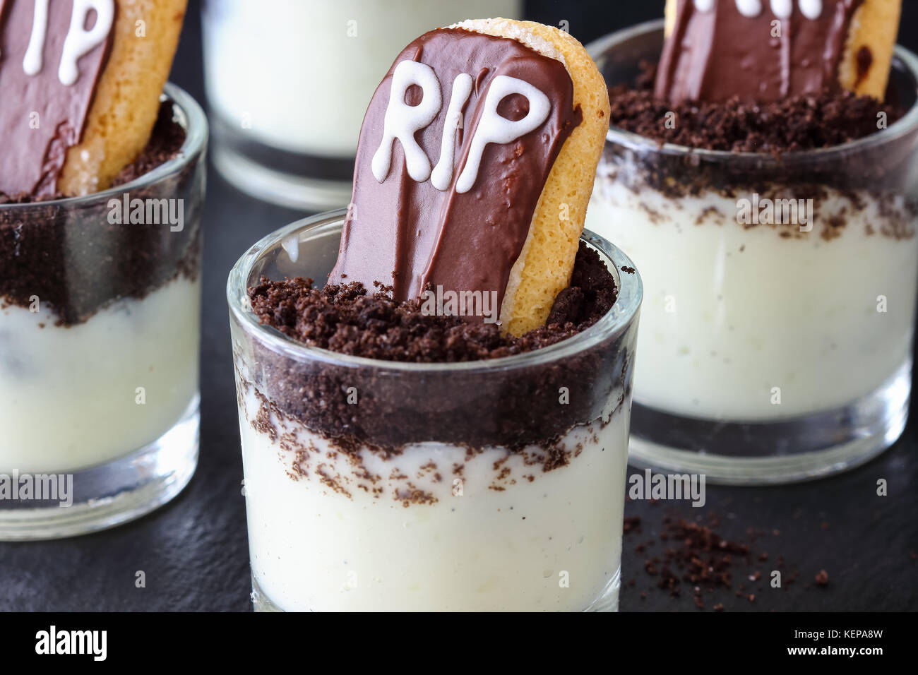 Mini halloween Desserts Stockfoto