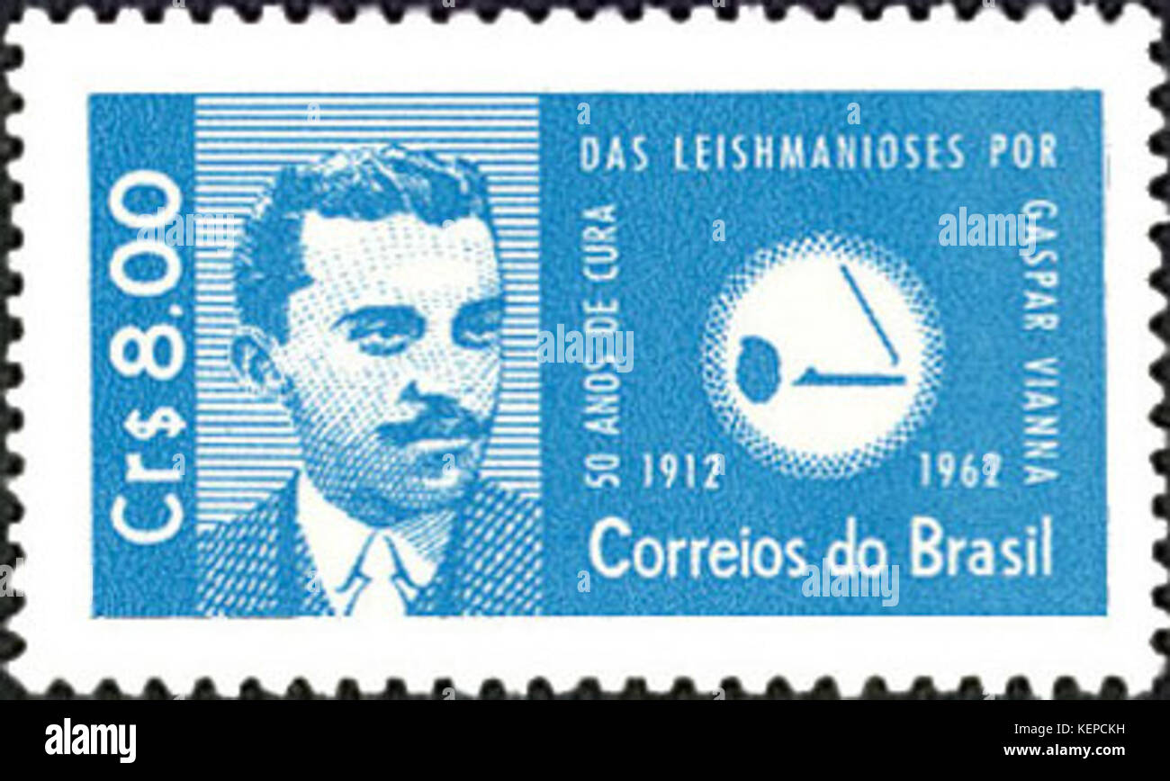 Kaspar Vianna 1962 Brasilien Stempel Stockfoto