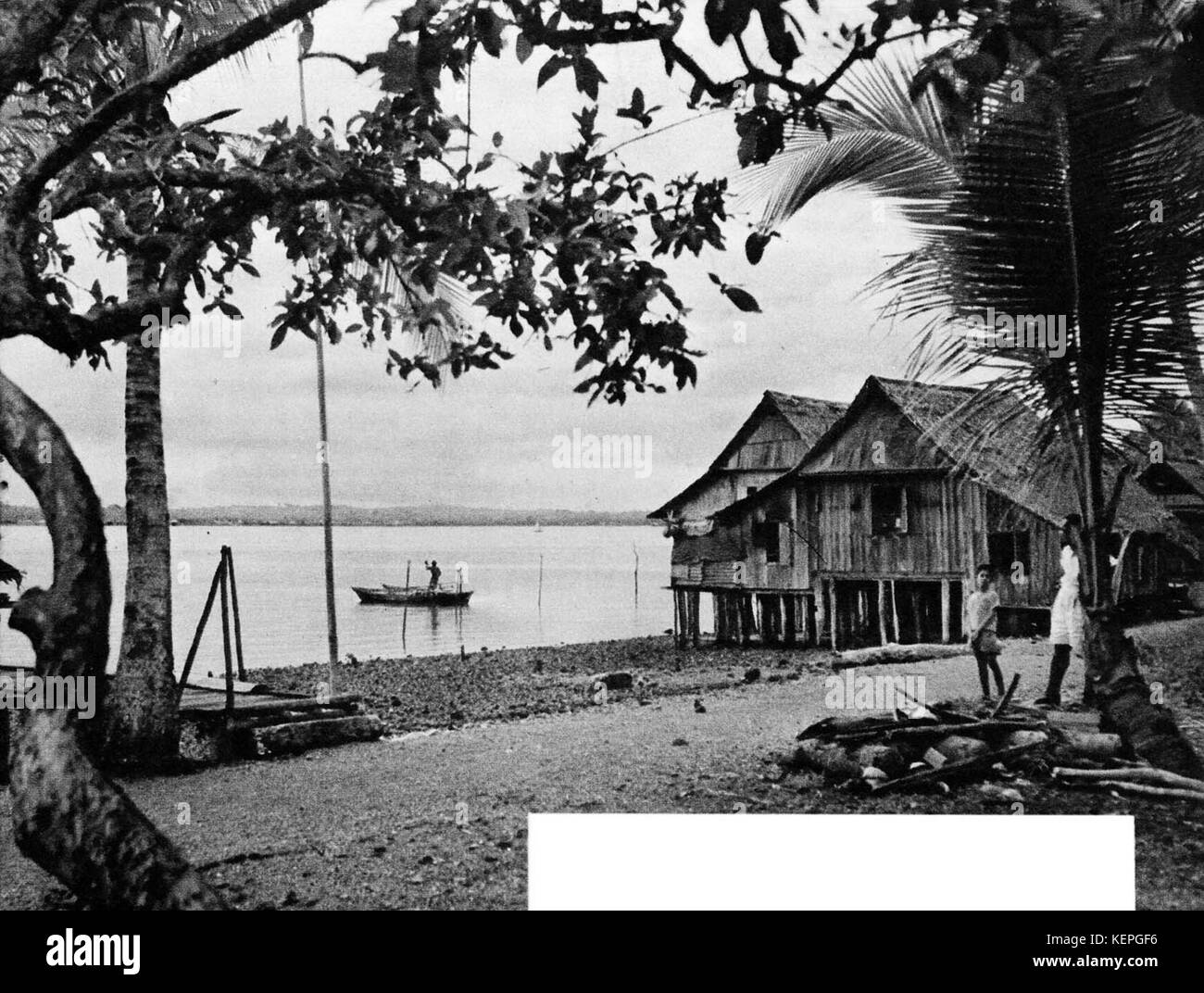 Fischerdorf, Wissen Indonesien... Kennen Sie Ihren Freund, p 15. Stockfoto