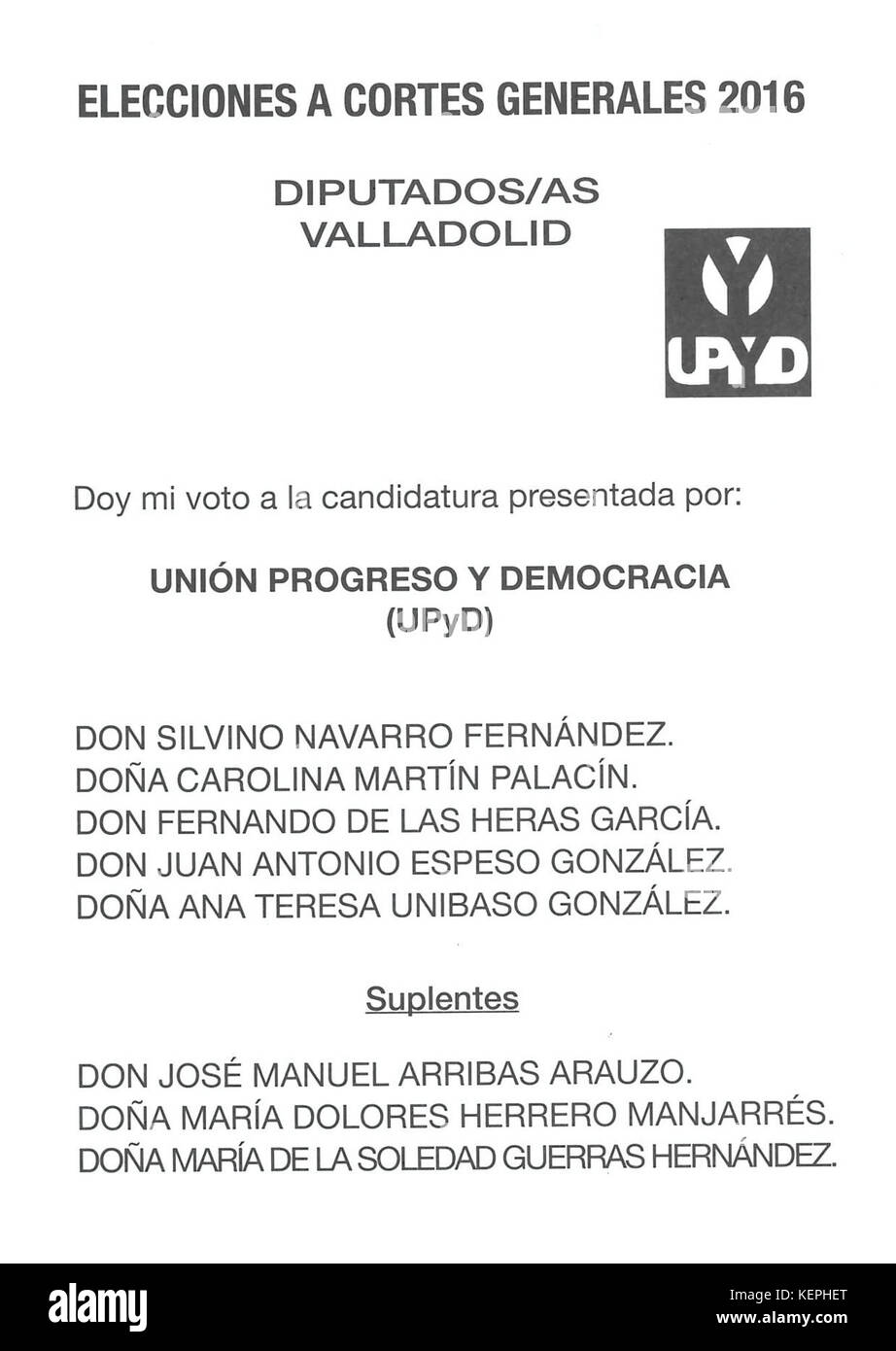 Congreso UPyD Stockfoto