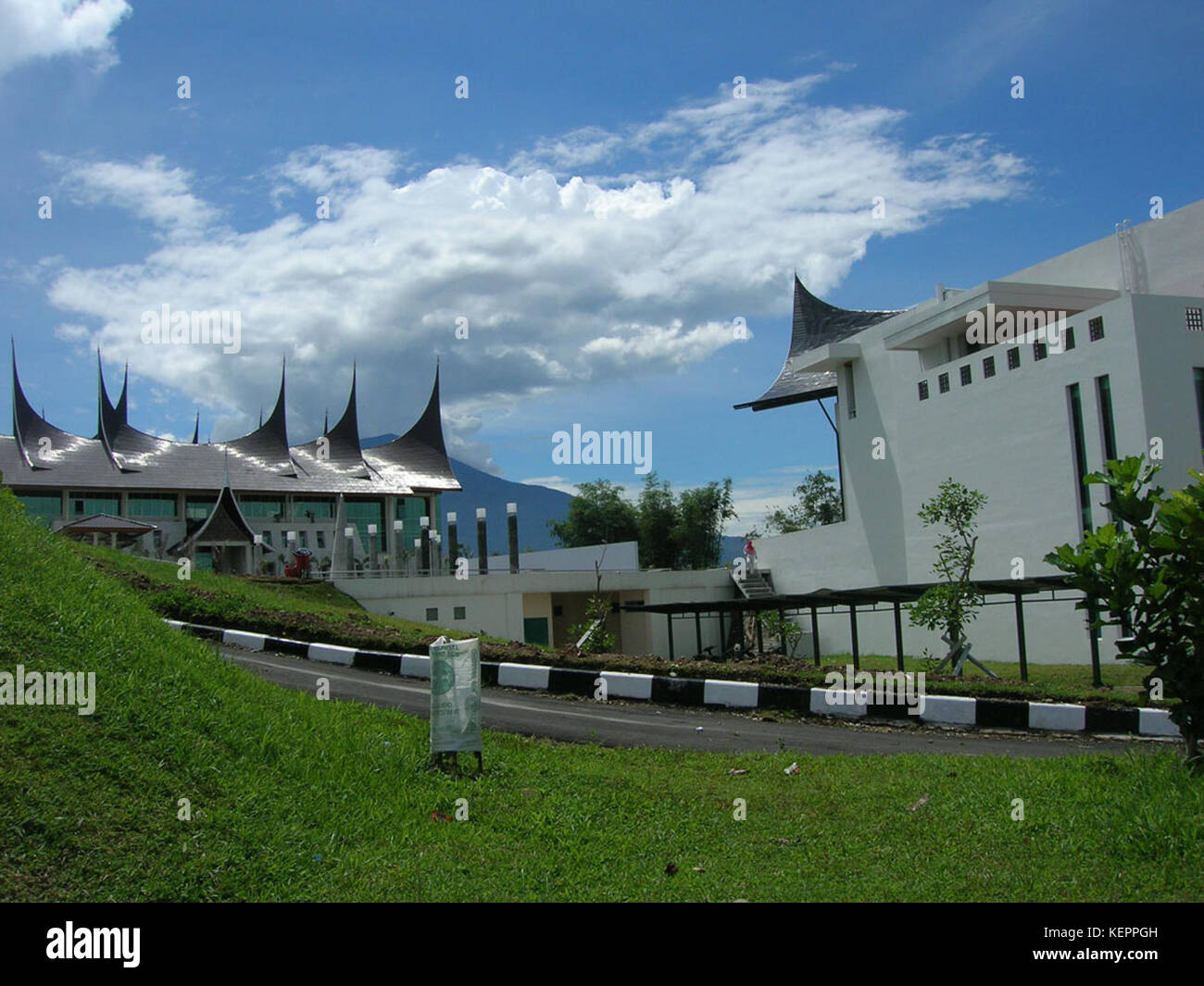 Perpus bung Hatta dan balai Kota Stockfoto