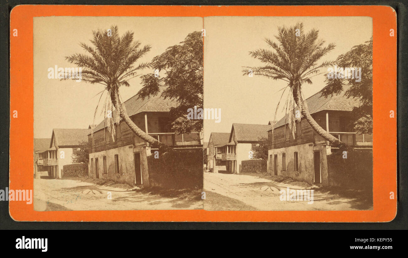 St. Franziskus St., in der Nähe der Kaserne, von Robert N. Dennis Sammlung von stereoskopische Ansichten 2. Stockfoto