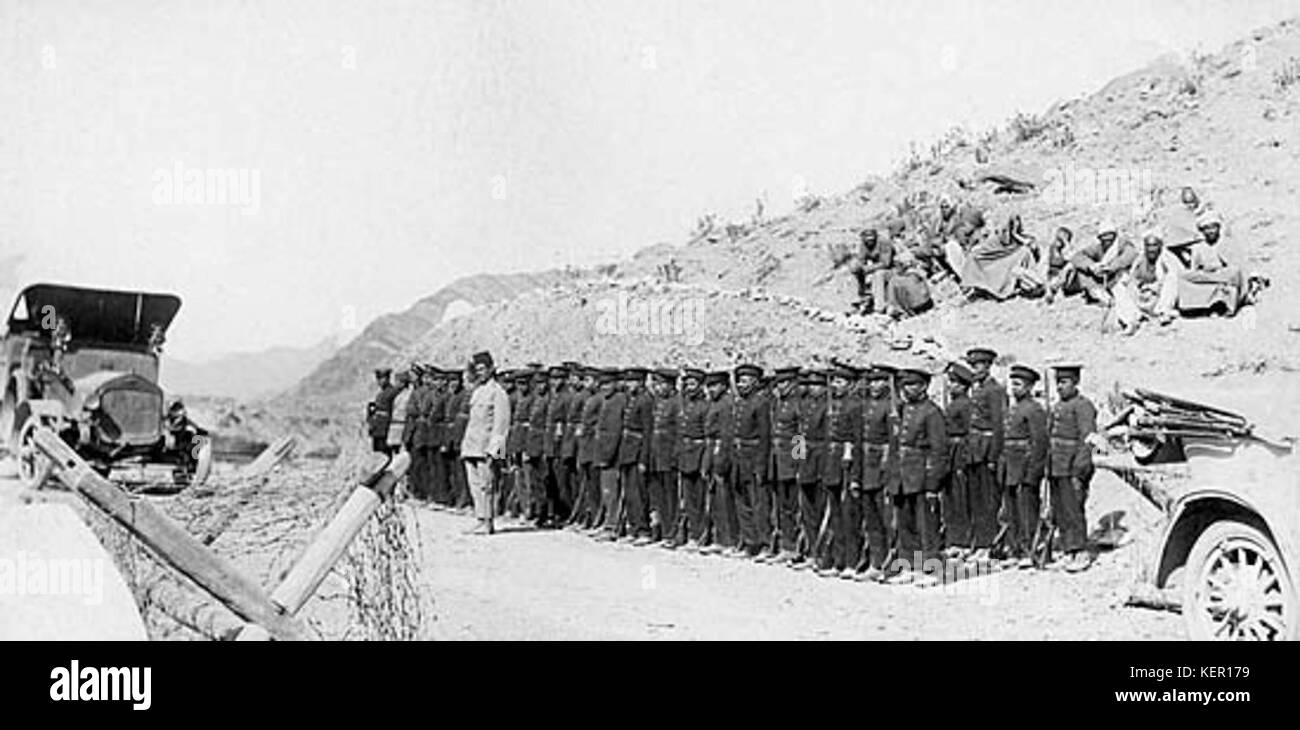 Armee aus Afghanistan im Jahr 1920 Stockfoto