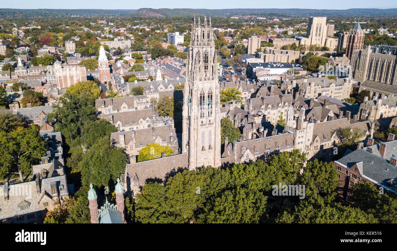 Auf dem Campus der Yale University, New Haven, Connecticut, USA Stockfoto