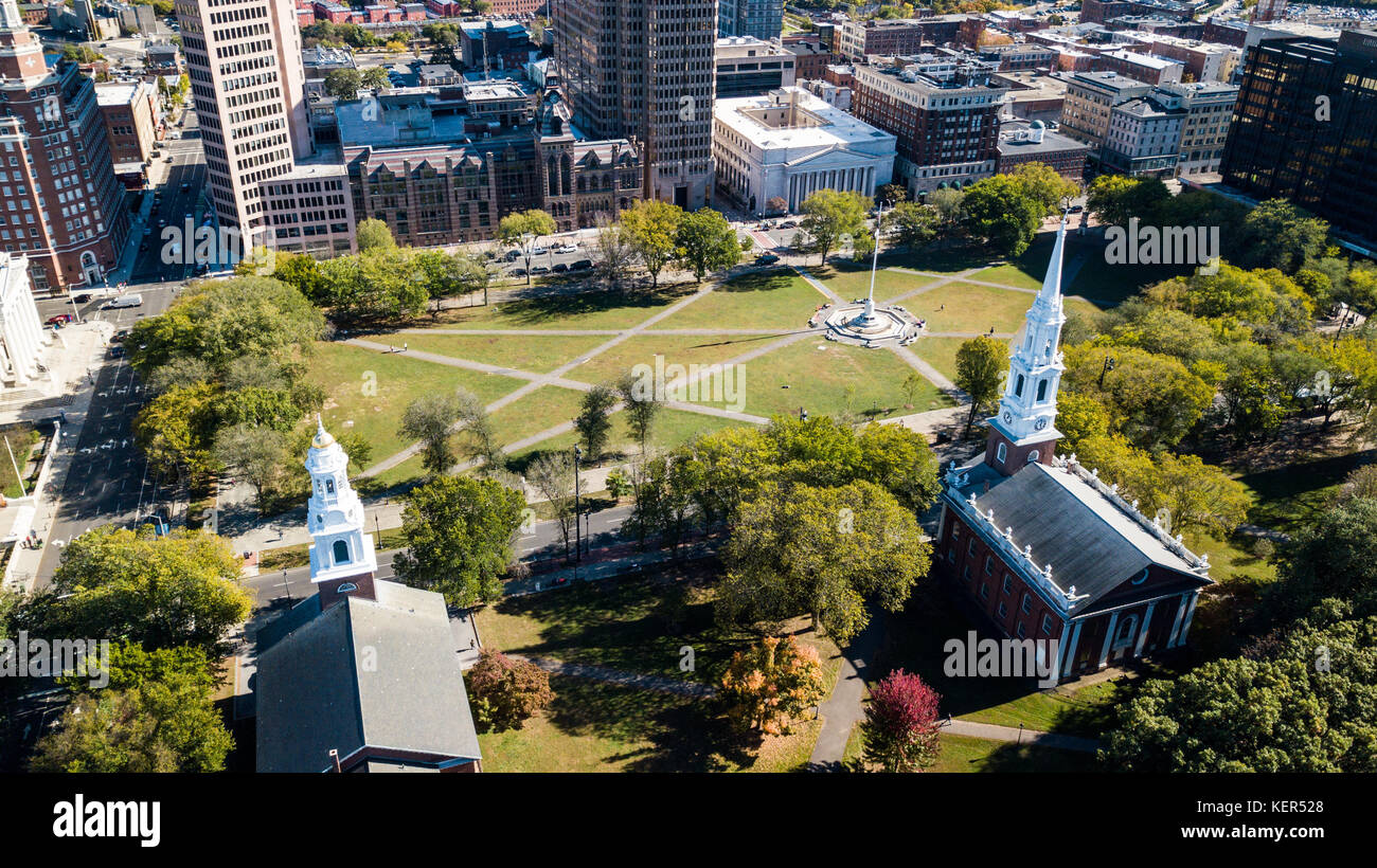 New Haven Green, New Haven, Connecticut, USA Stockfoto