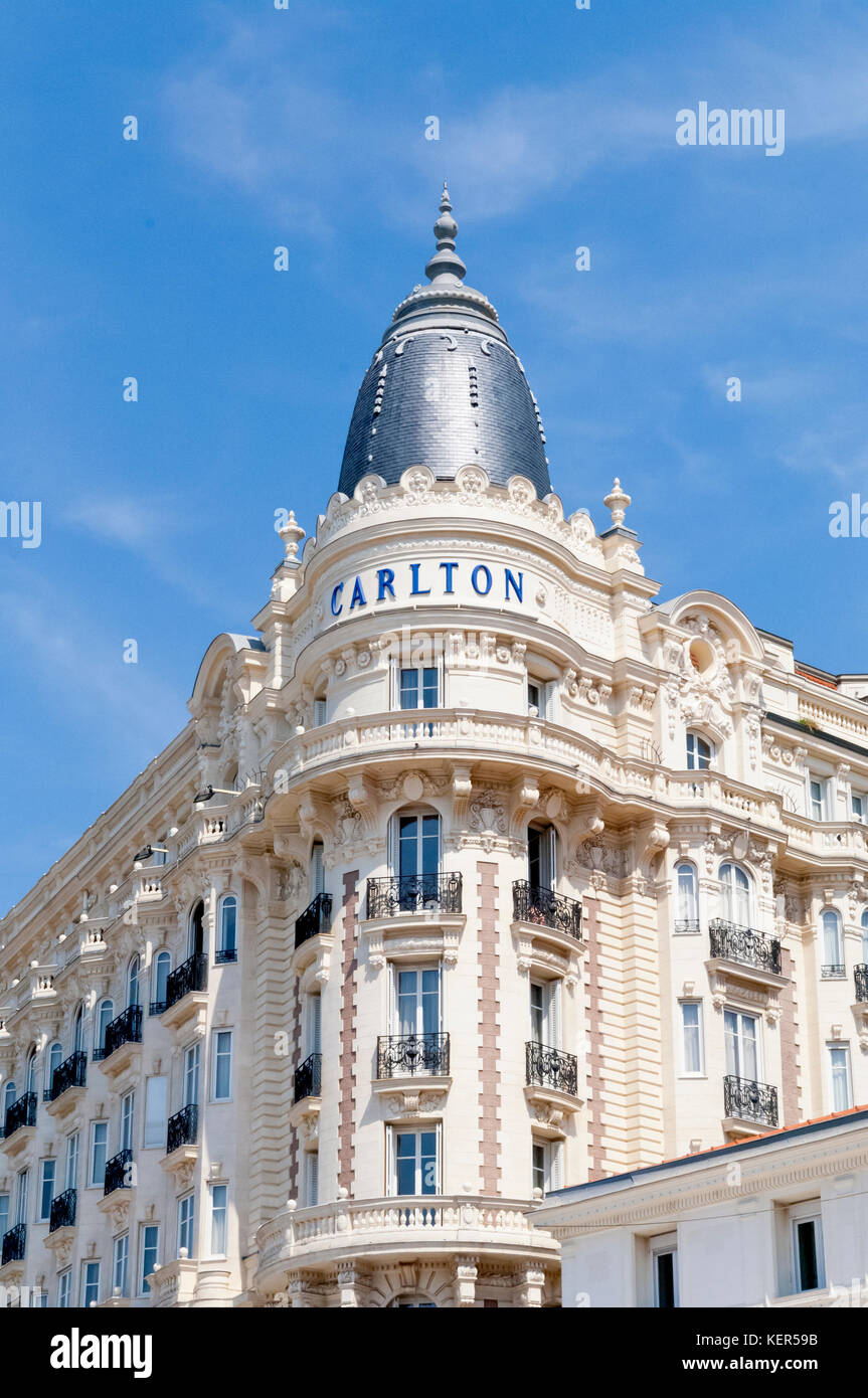 Carlton Hotel in Cannes, Frankreich Stockfoto