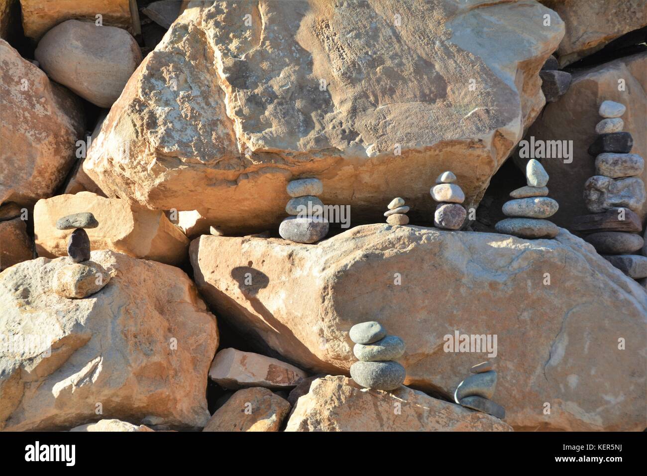 Gedenkstein Stapel Stockfoto