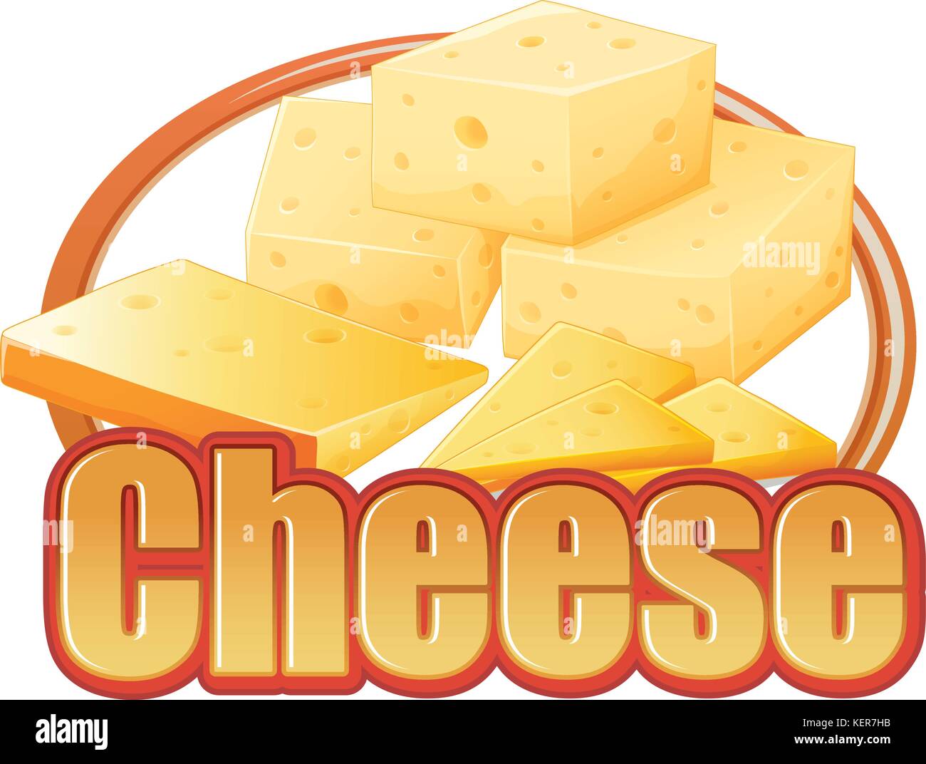 Labelled cheese Stock-Vektorgrafiken kaufen - Alamy