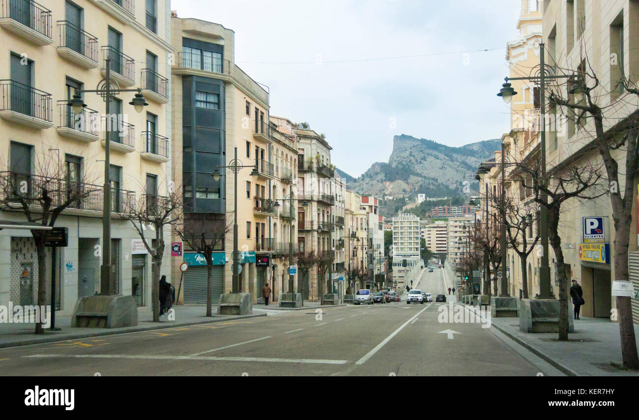 Die Stadt von alcoy in der Provinz Alicante, Spanien Stockfoto