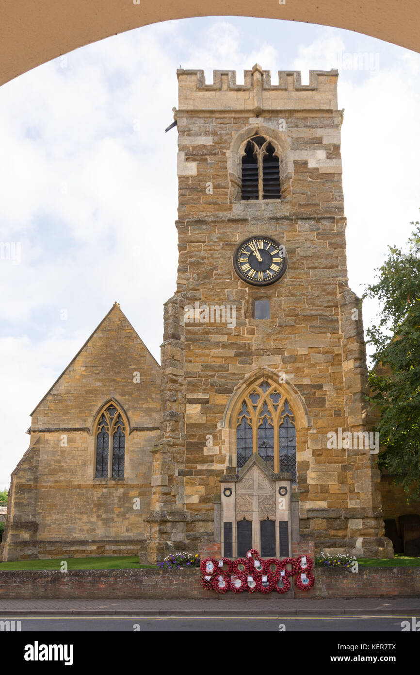 St. Edmund's Parish Kirche, Church Street, Moreton-in-Marsh, Warwickshire, England, Vereinigtes Königreich Stockfoto