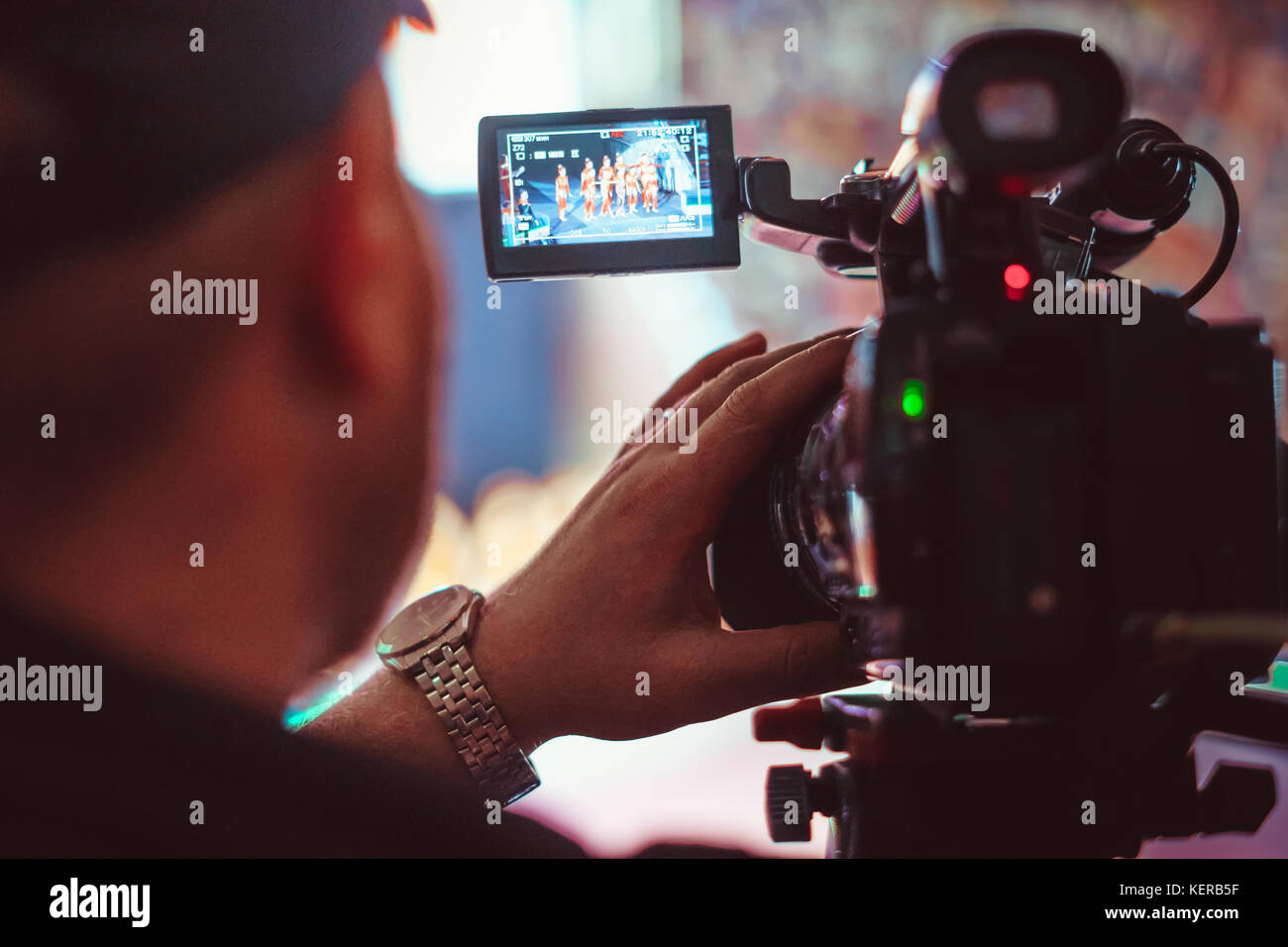 Video Kamera der Veranstaltung Stockfoto