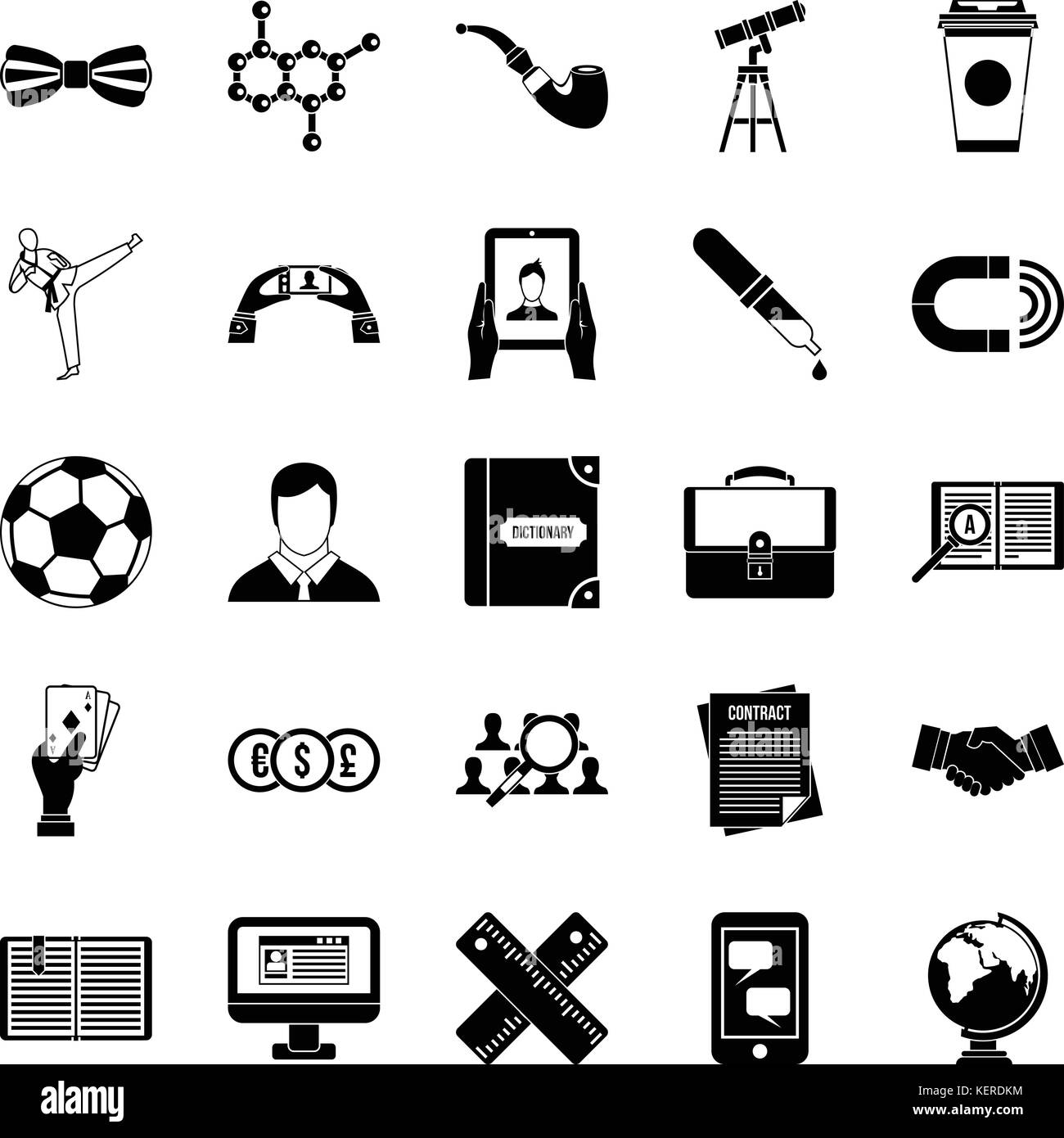 Classman" Symbole, einfachen Stil Stock-Vektorgrafik - Alamy
