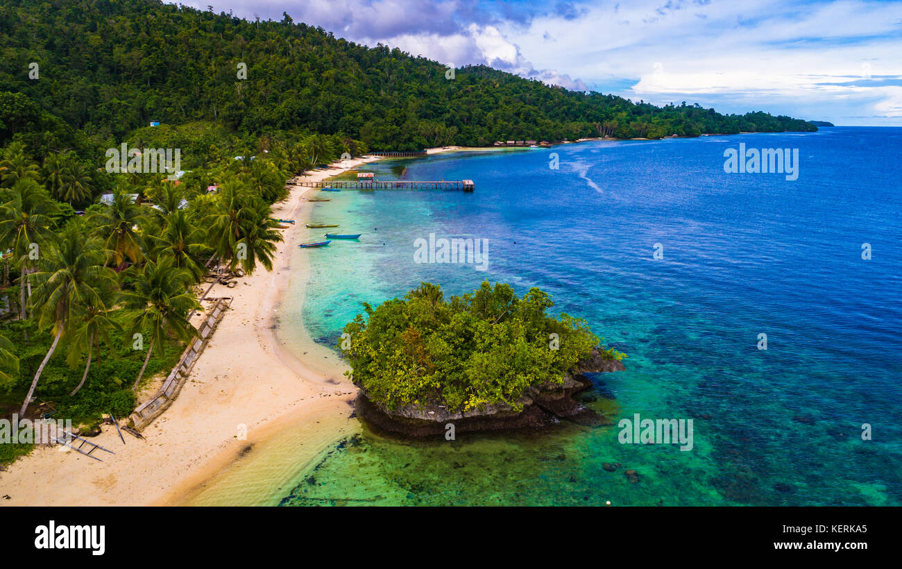 Insel waigeo, Raja Ampat, West Papua, Indonesien. Stockfoto