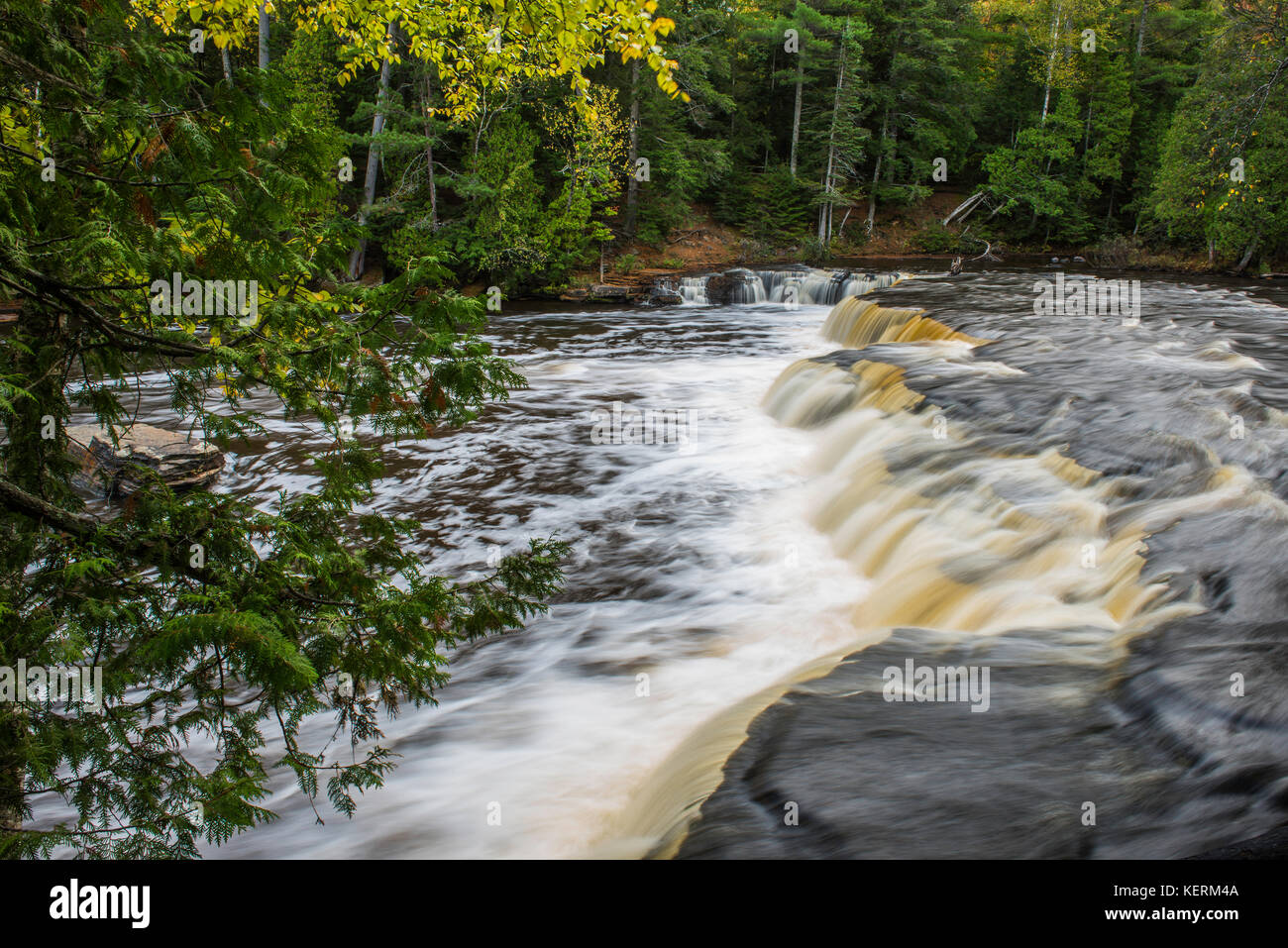 Tahquamenon Falls, Michigan, USA von Bruce Montagne/Dembinsky Foto Associates Stockfoto