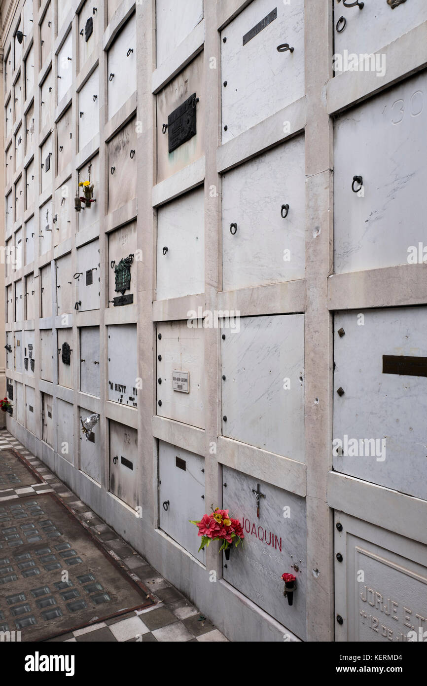 Cementerio de la Recoleta, Buenos Aires, Argentinien Stockfoto