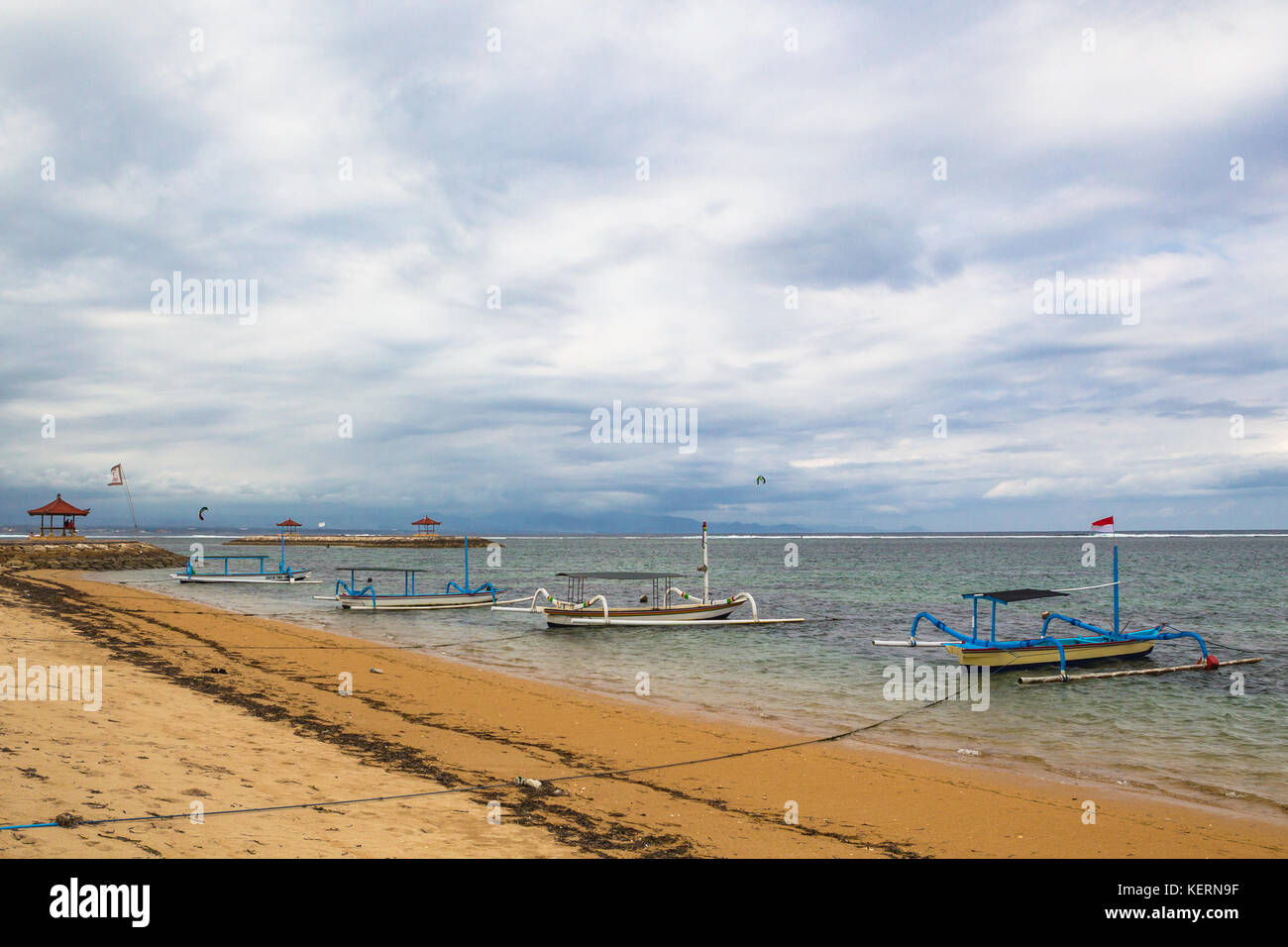 Sanur Beach. Bali Indonesien. Stockfoto