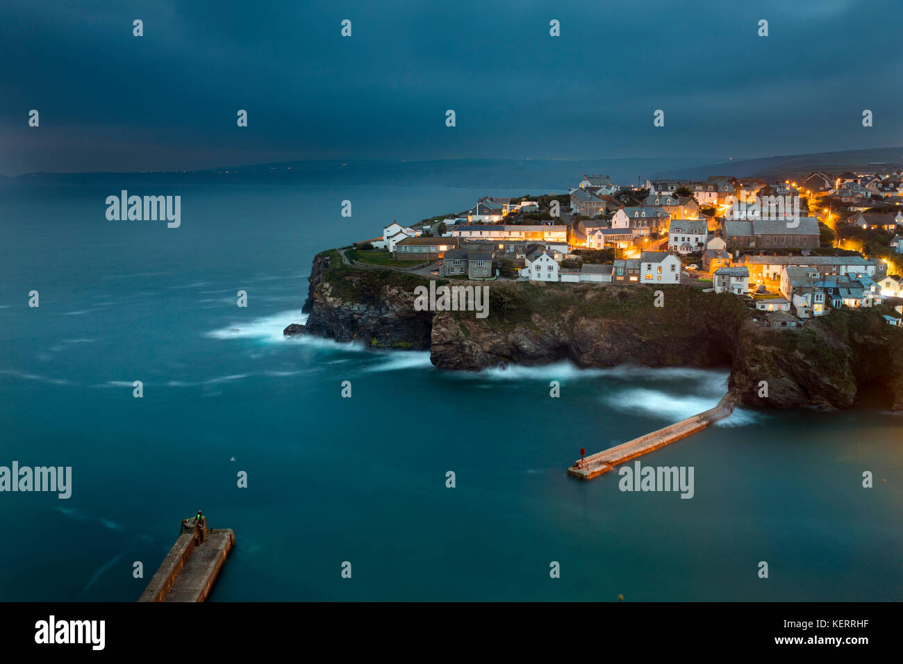 Port Isaac; Cornwall; Großbritannien Stockfoto