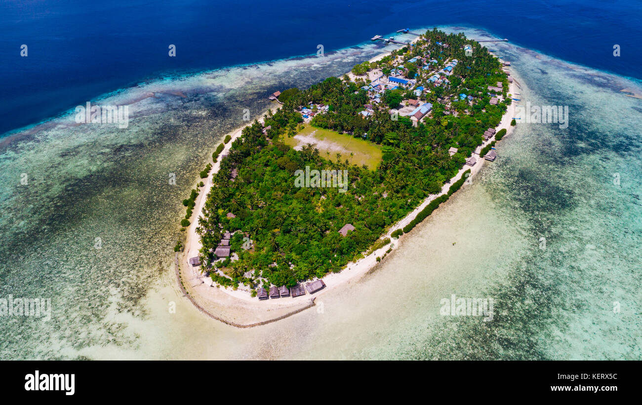 Arborek Insel. Raja Ampat, West Papua, Indonesien. Stockfoto
