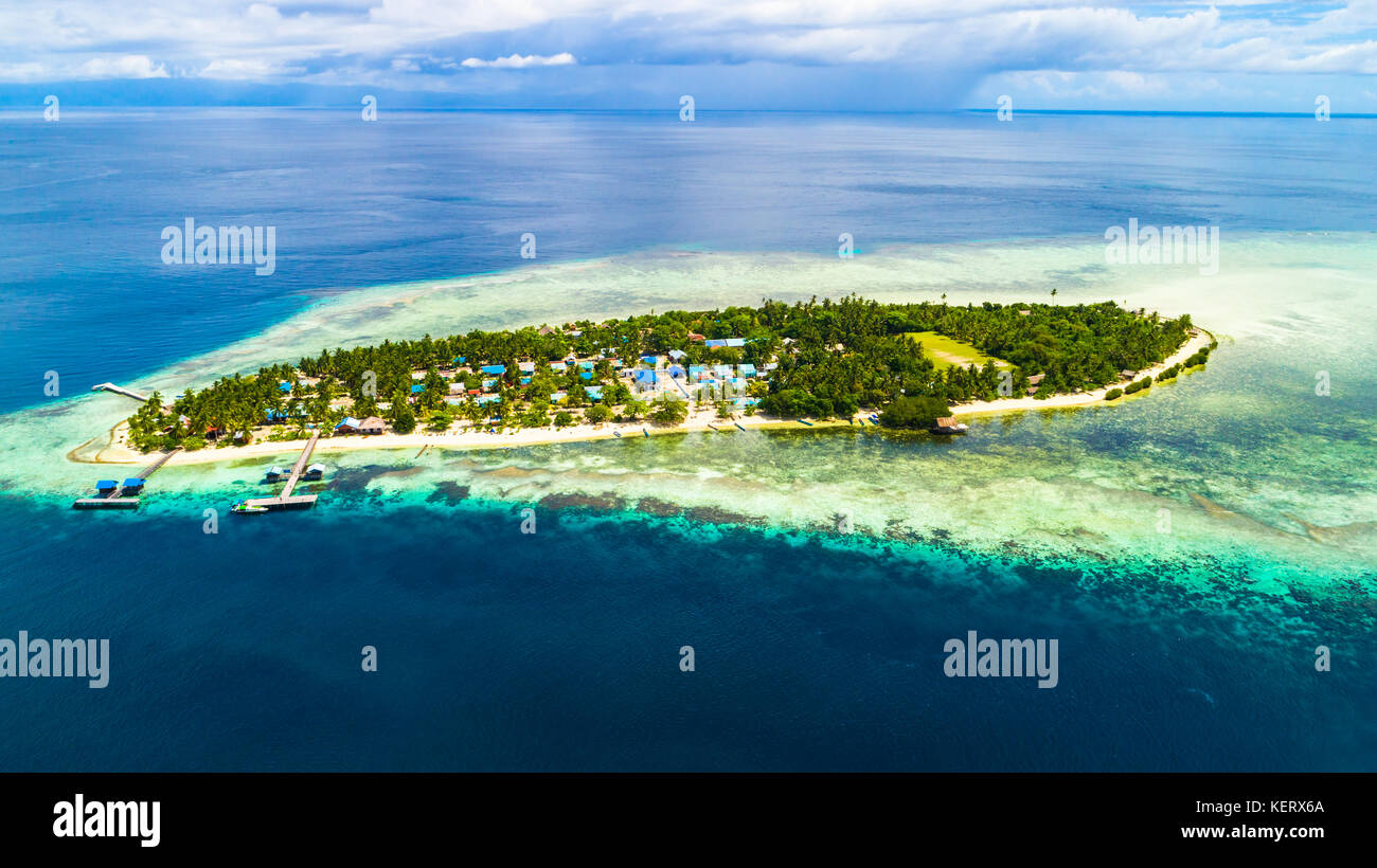 Arborek Insel. Raja Ampat, West Papua, Indonesien. Stockfoto