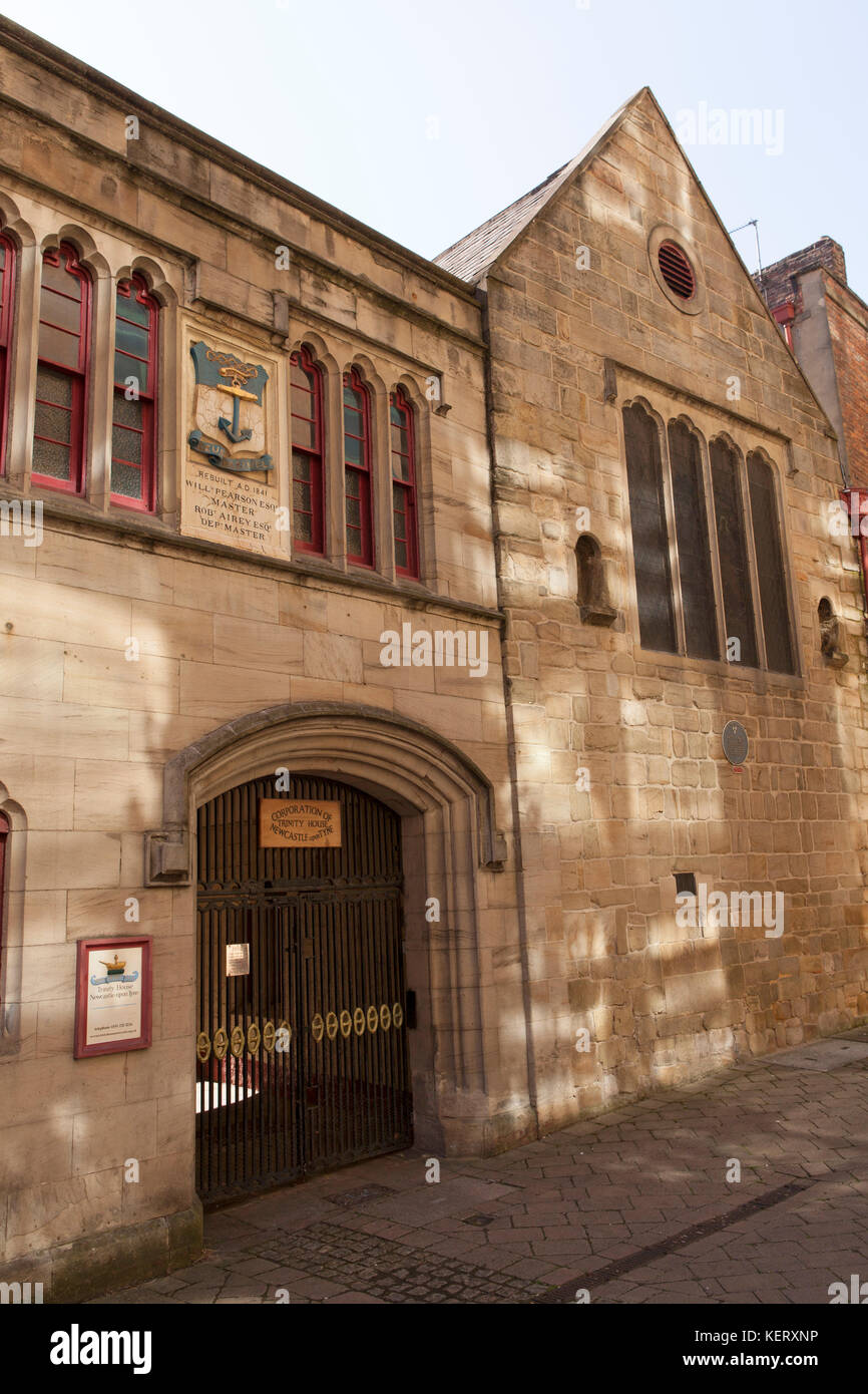 Trinity House in Newcastle-upon-Tyne, England. das Gebäude in die Breite chare. Stockfoto