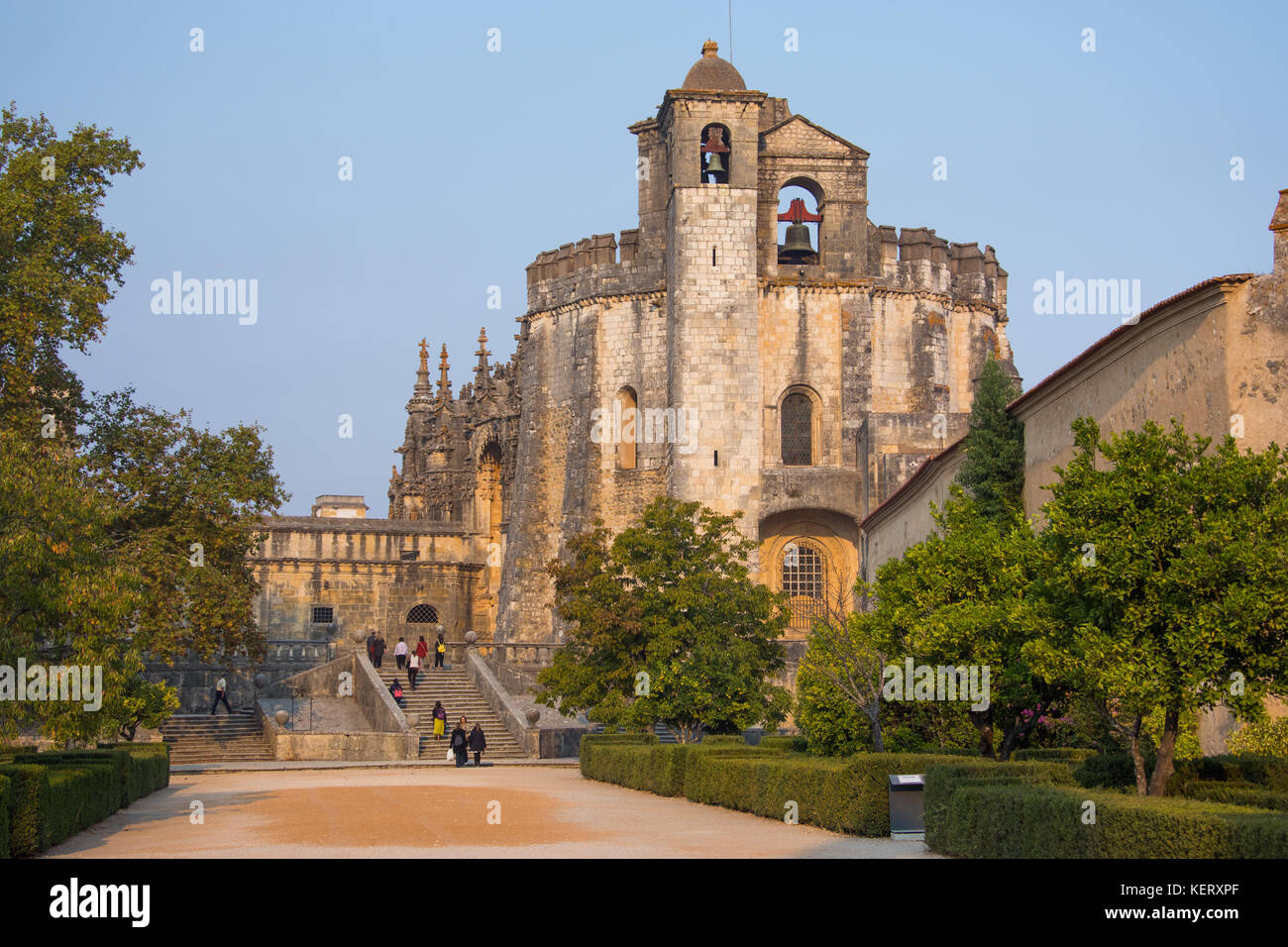 Die Kirche, von Christus oder Kloster Convento de Cristo, Tomar, Provinz Ribatejo, Portugal Stockfoto