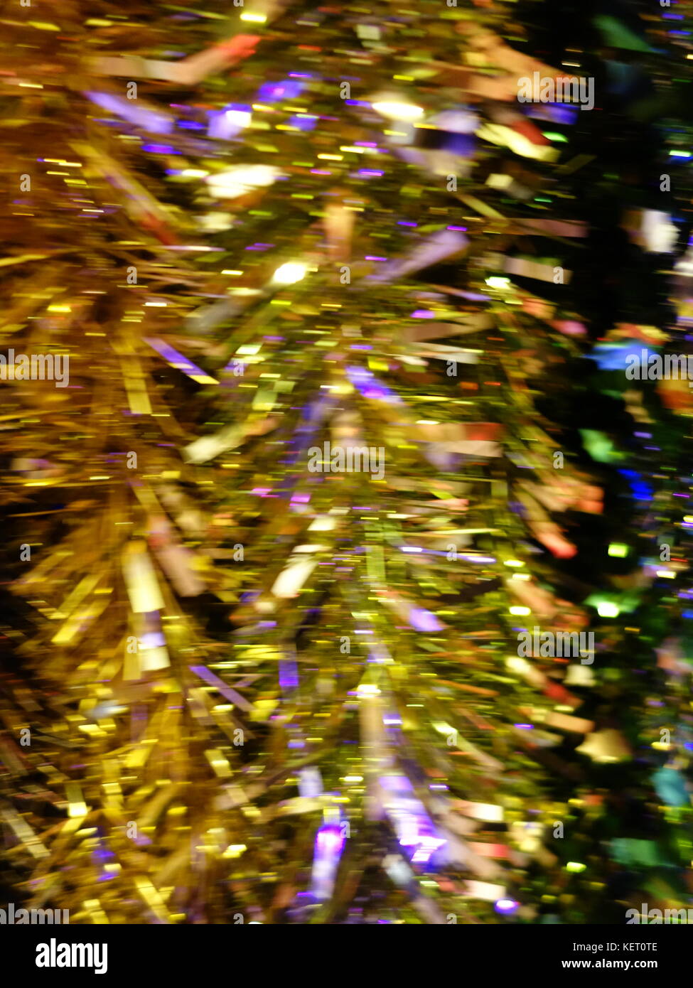 Weihnachten lametta Abstract Stockfoto