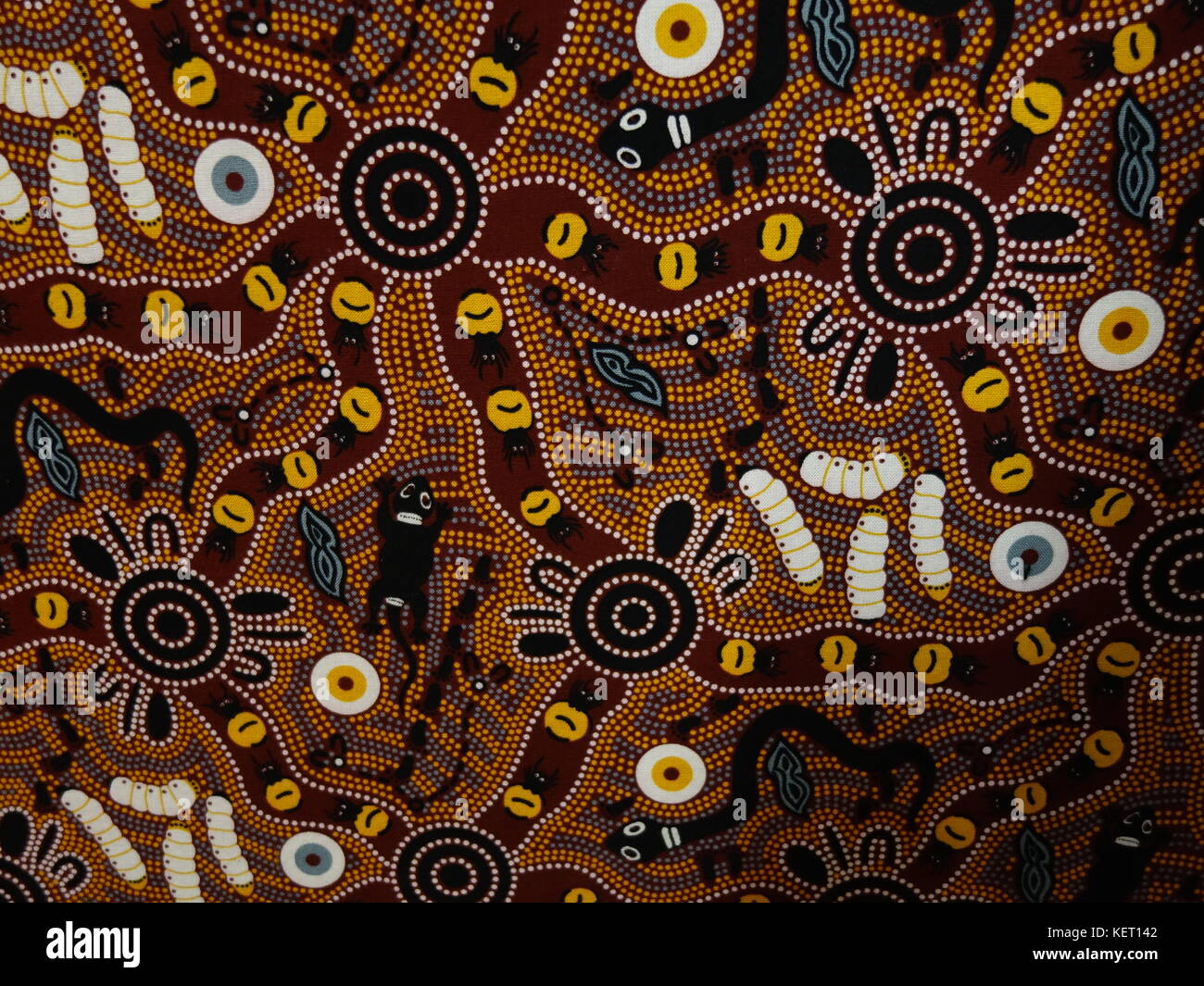 Eine aboriginal tribal Design Stockfoto