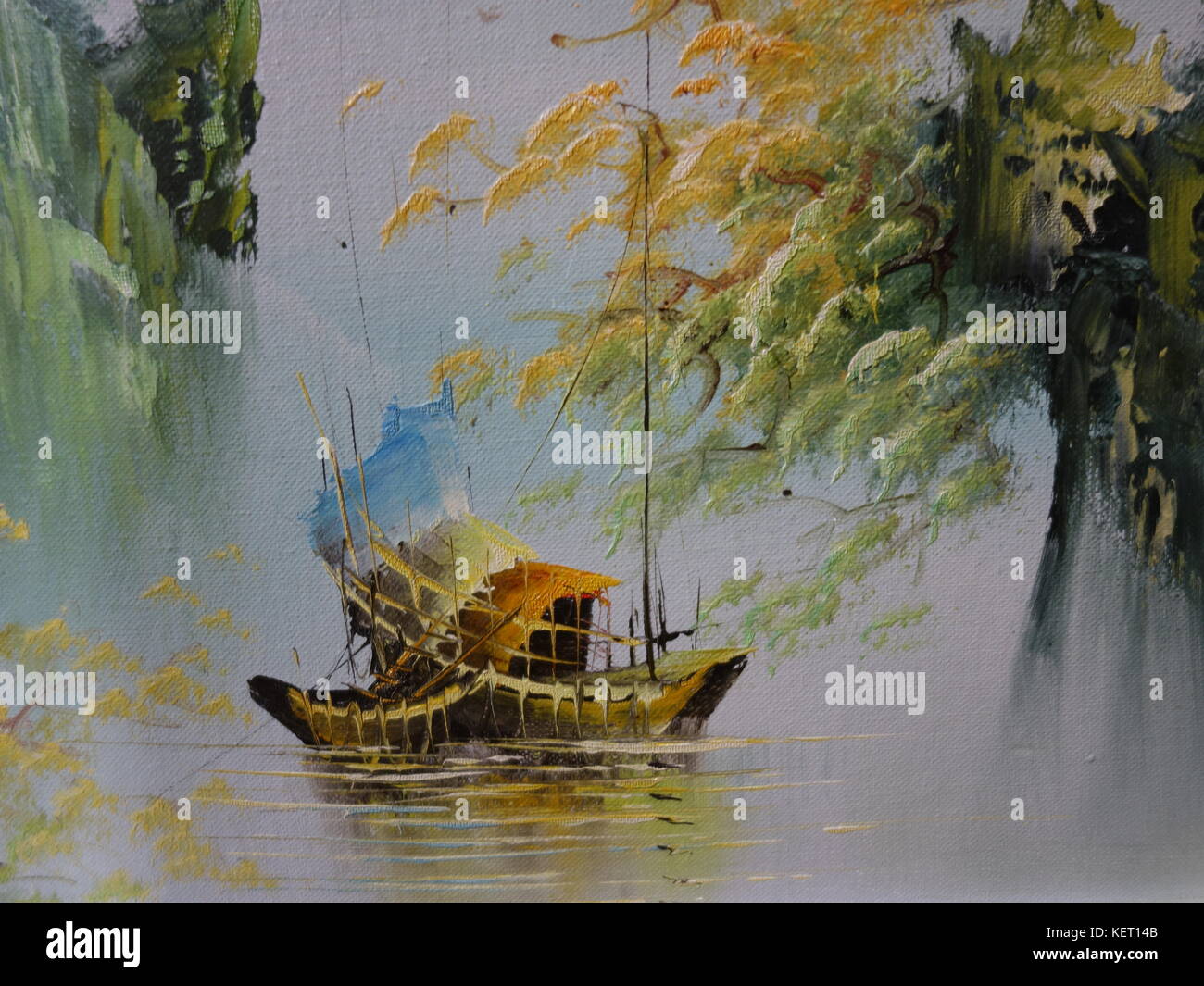 Ein chinesisches Öl Malerei Stockfoto