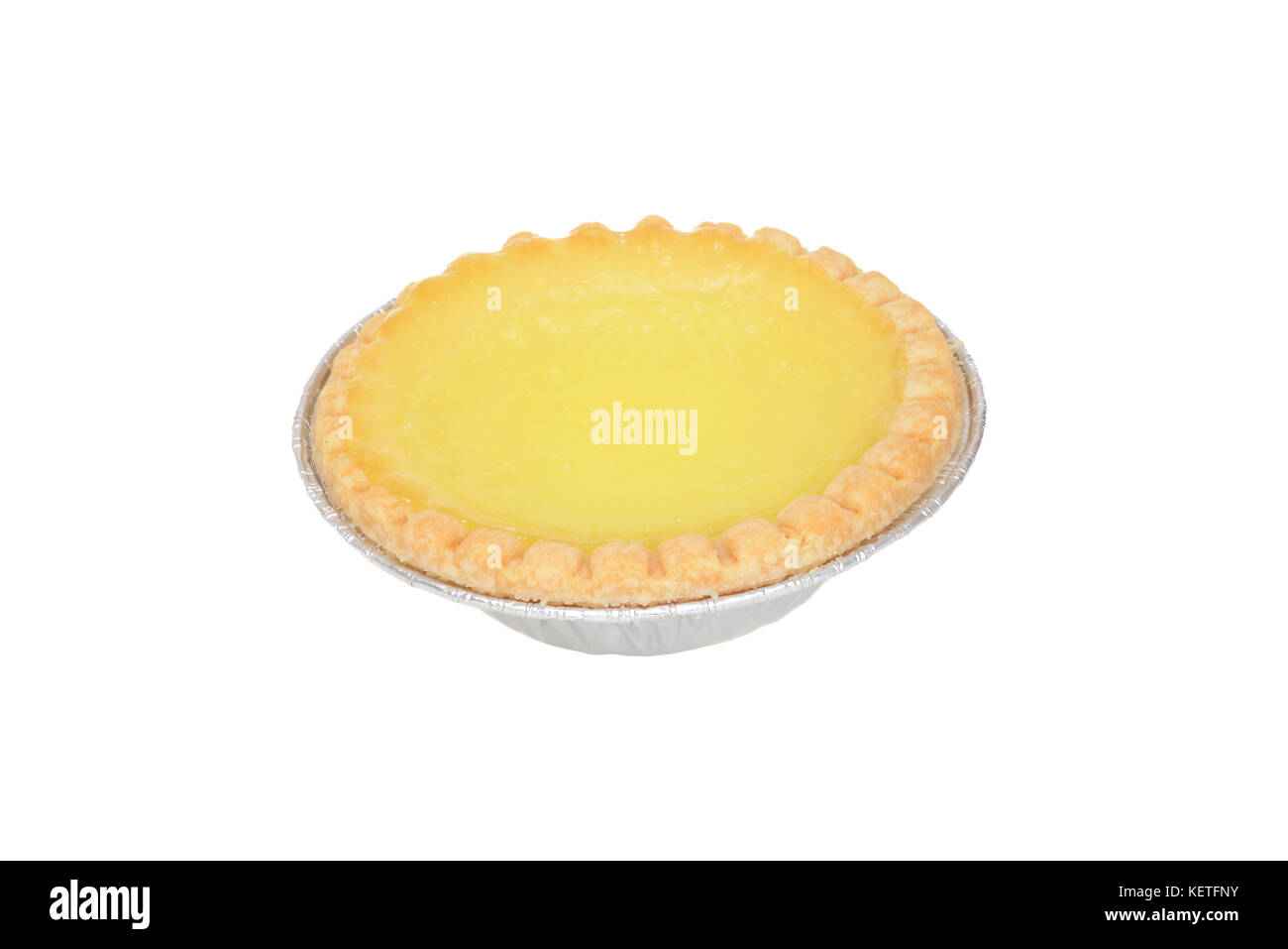 Isolierte lemon tart Stockfoto