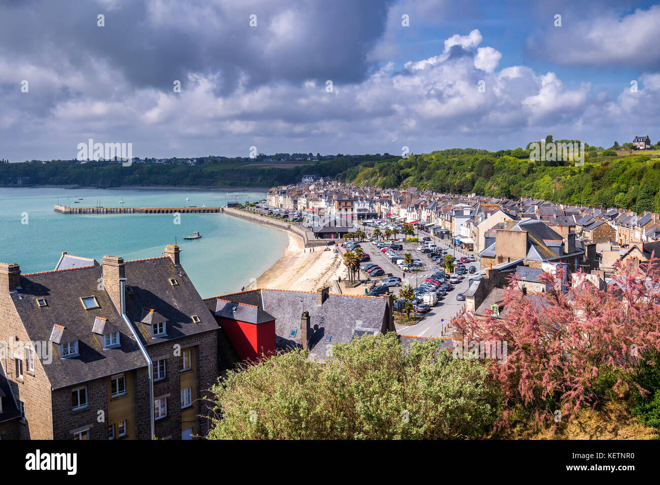 Cancale, Stadt im Norden Frankreichs für die Austernzucht in der