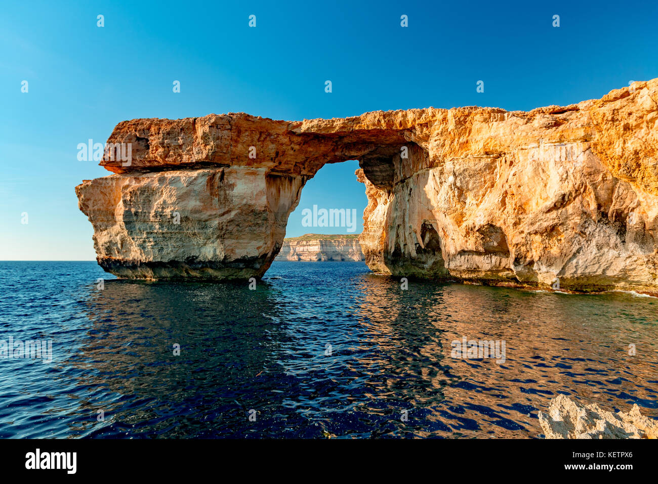 Azure Window auf der Insel Gozo, Malta Stockfoto