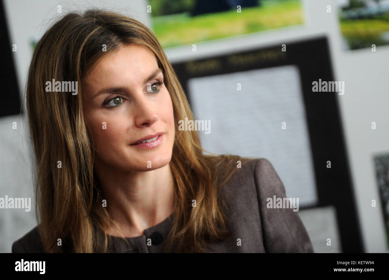 New YORK, New York - 22. JUNI: Prinzessin Letizia Aus Spanien besucht am 22. Juni 2012 die Emily Dickinson Primary School in New York City People: Prinzessin Letizia Aus Spanien Transmission Ref: MNC1 Hoo-Me.com / MediaPunch Stockfoto