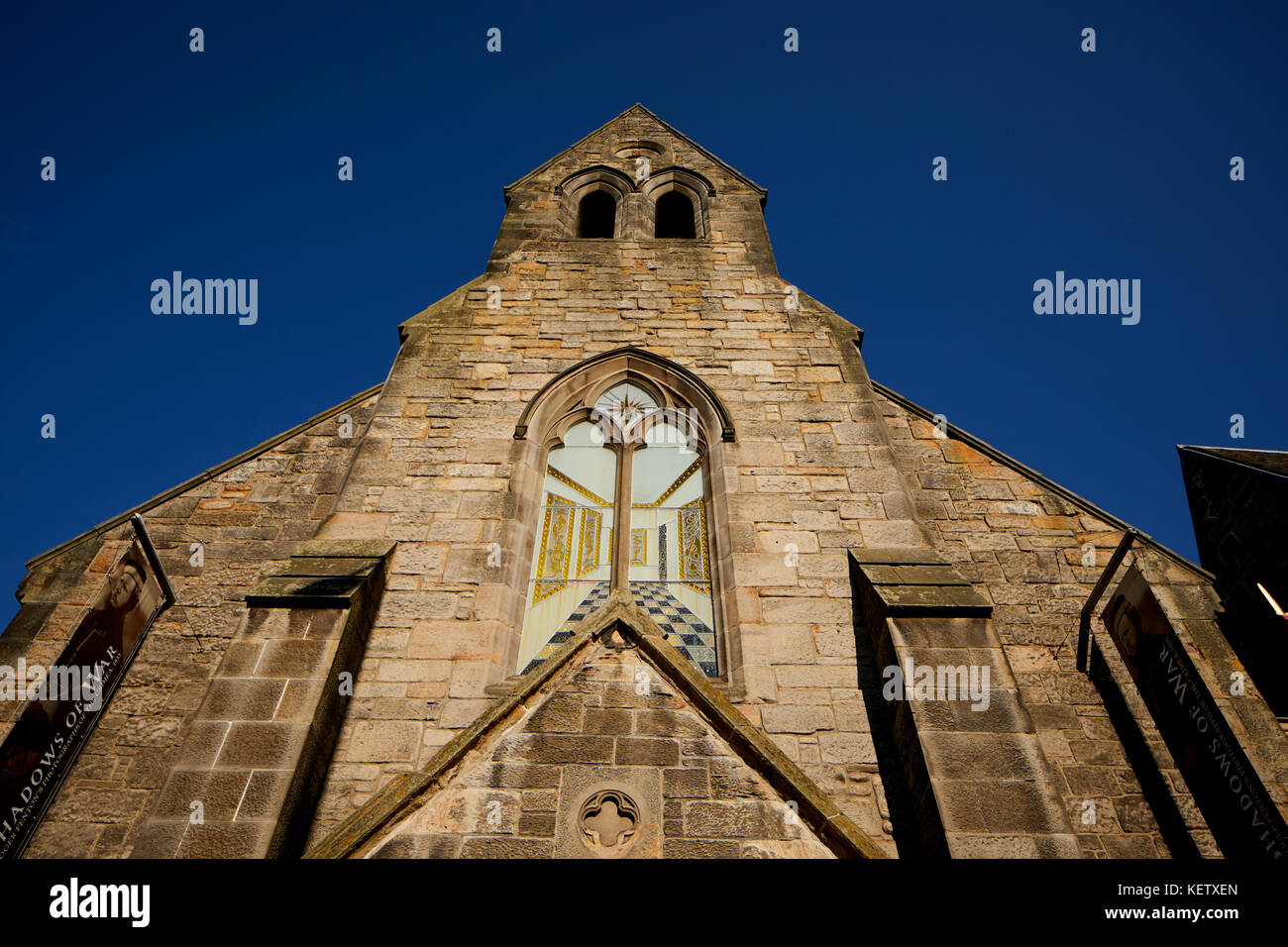 Edinburgh, Schottland, Royal Mile die Queens Gallery Teil der Palast von Holyroodhouse Komplex ursprünglich als Holyrood freie Kirche errichtet. Stockfoto