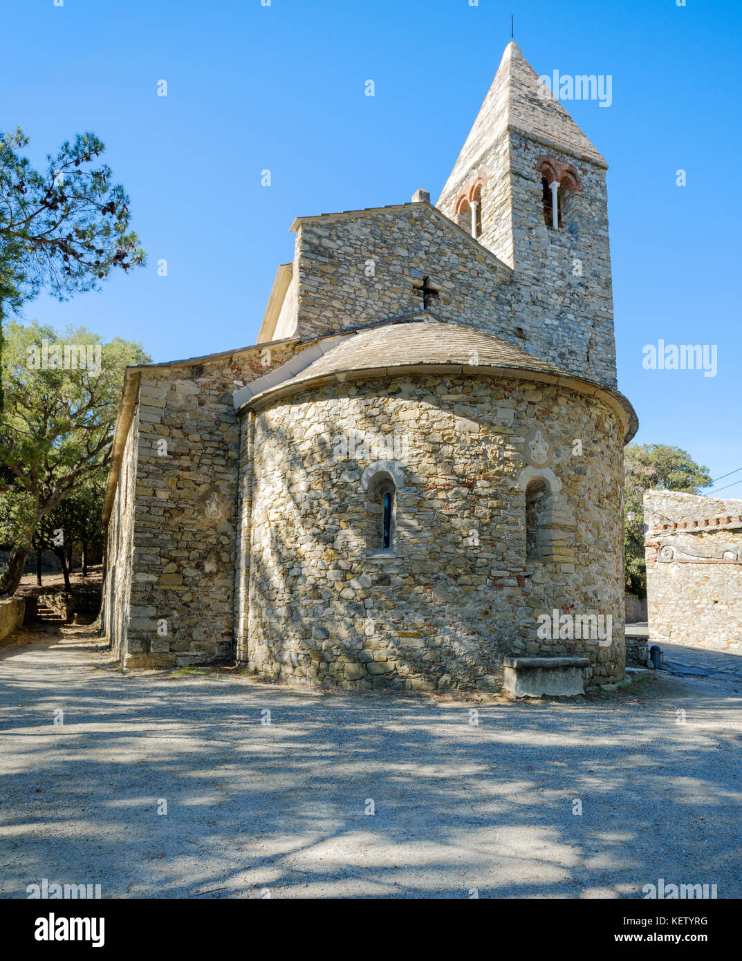 Kirche San Nicolo, Sestri Levante, Ligurien, Italien Stockfoto