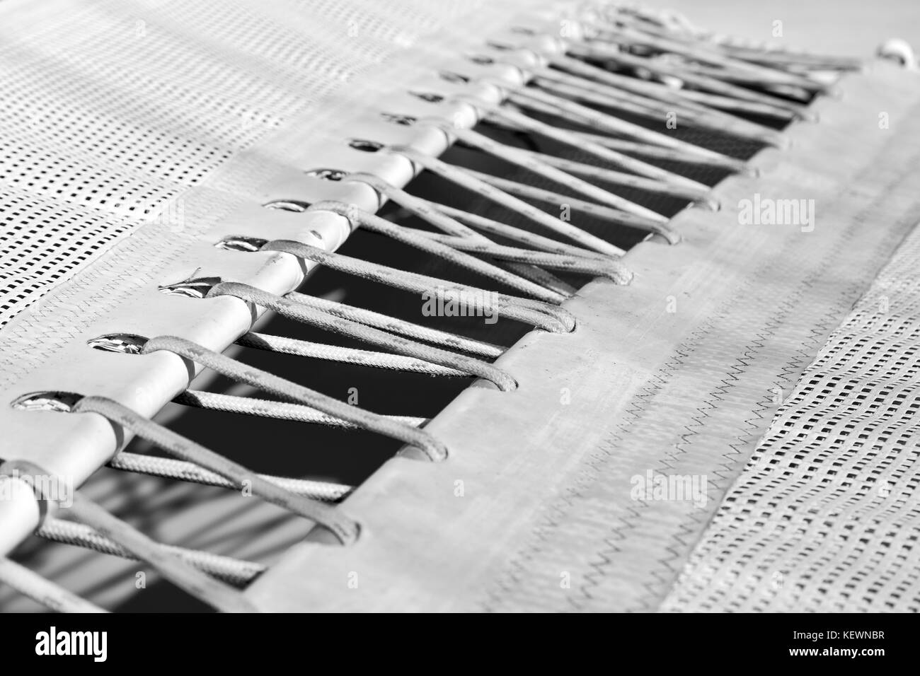 In Australien abstrakte Textur der Kunststoff Decke und Seil von einem Katamaran Stockfoto